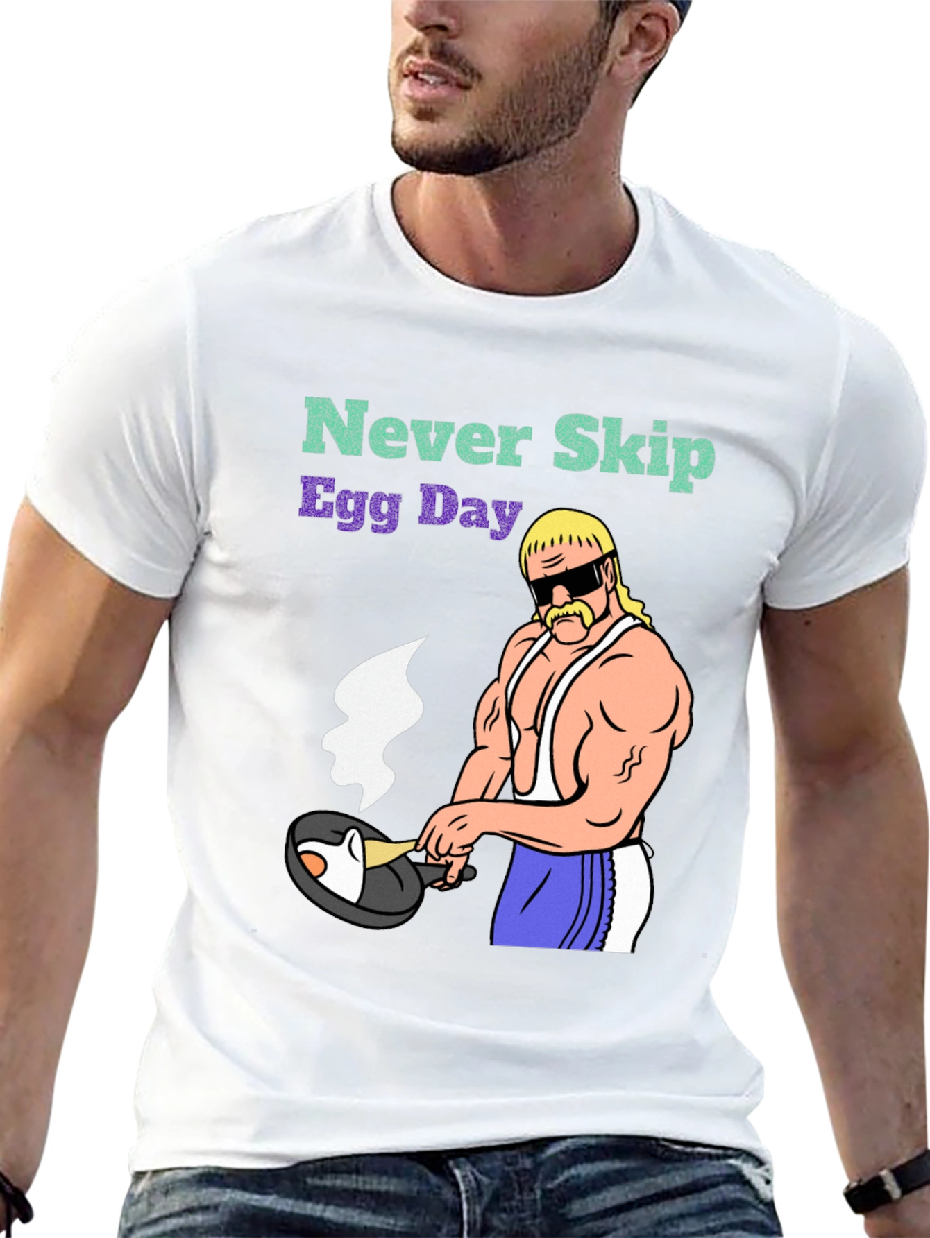 Never Skip Egg Day Graphic T-Shirt