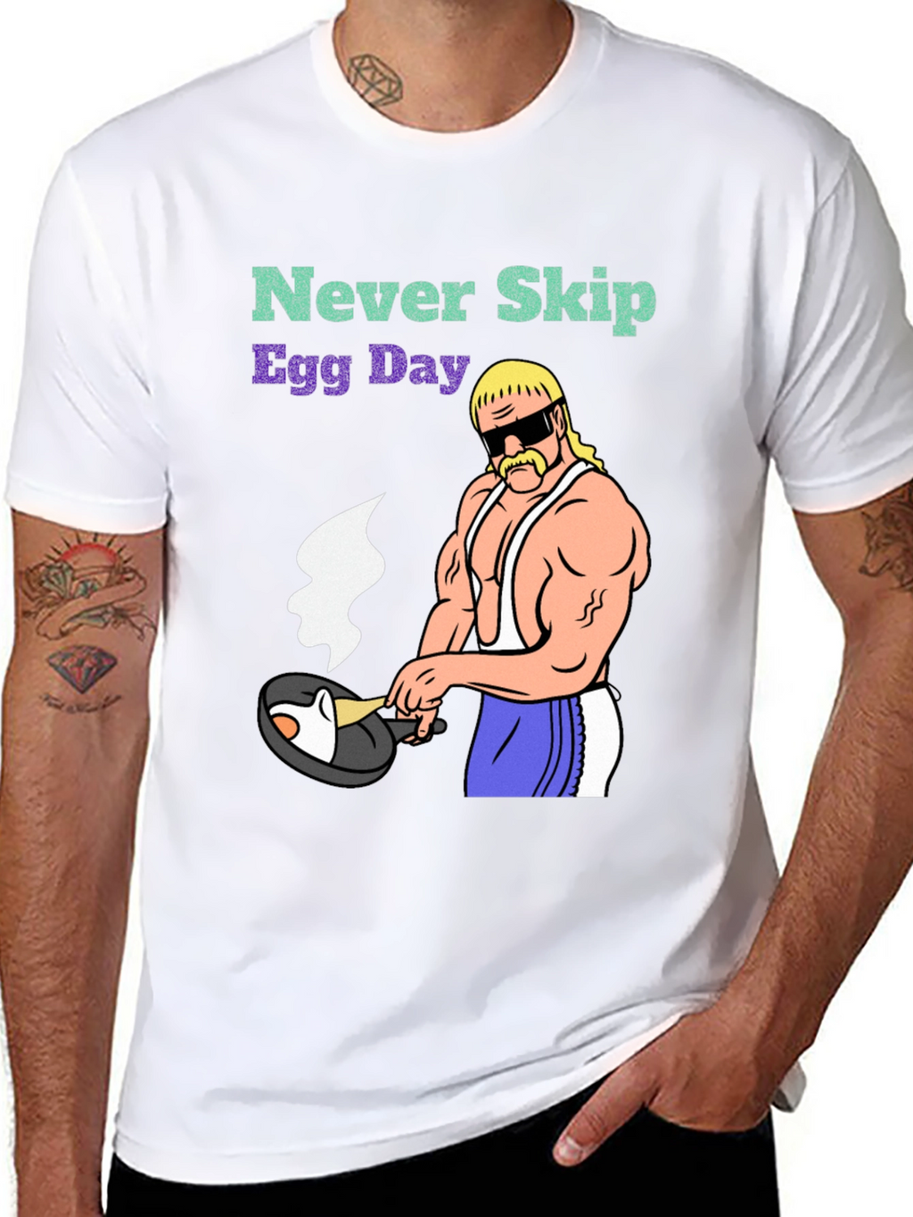 Never Skip Egg Day Graphic T-Shirt