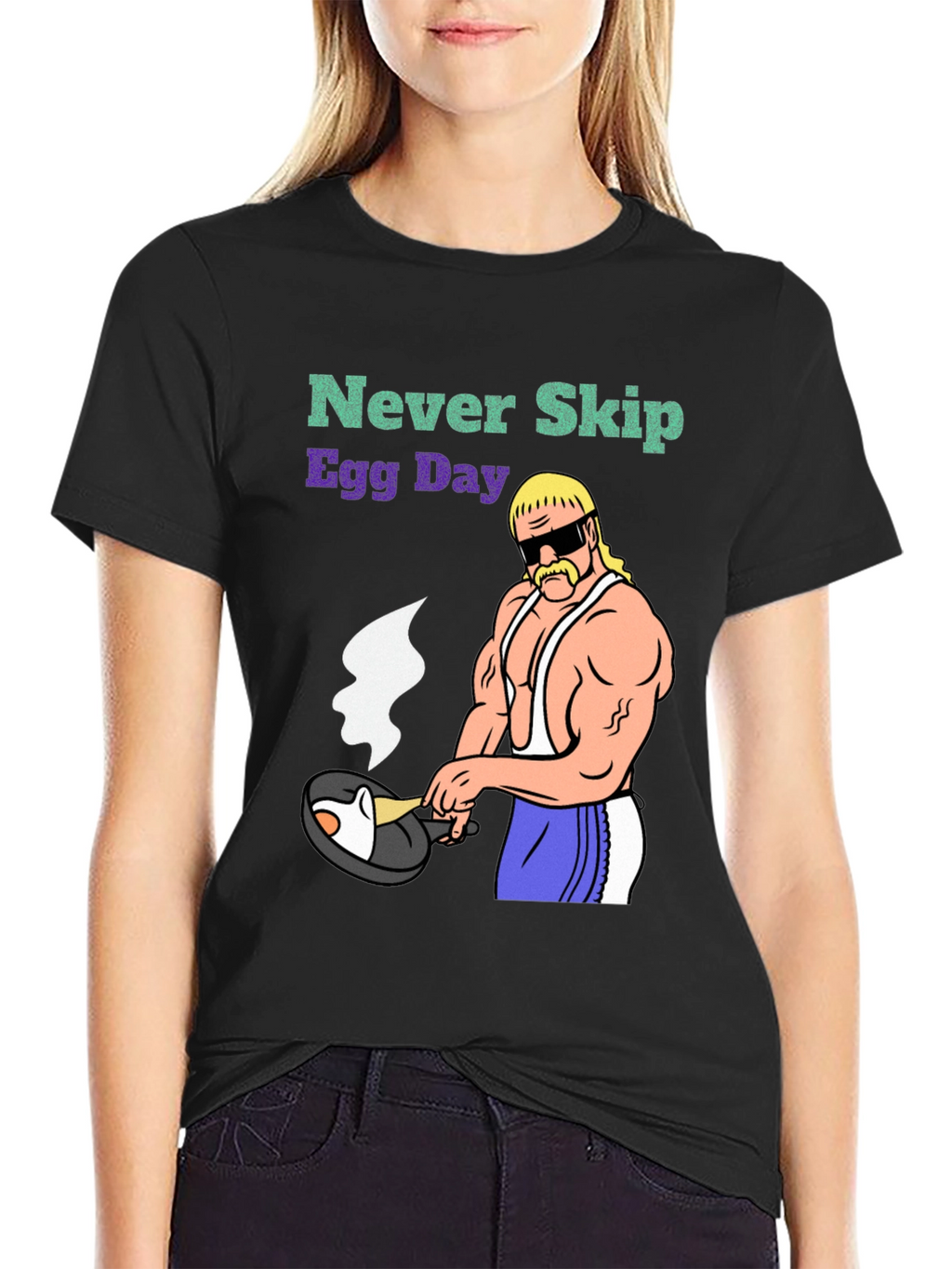 Never Skip Egg Day Graphic T-Shirt