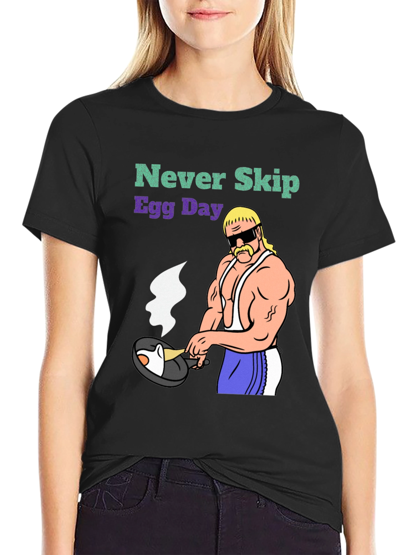 Never Skip Egg Day Graphic T-Shirt