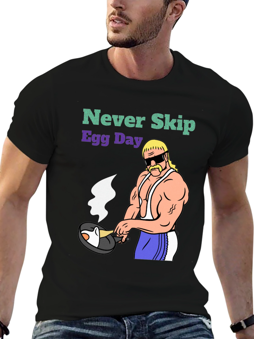 Never Skip Egg Day Graphic T-Shirt