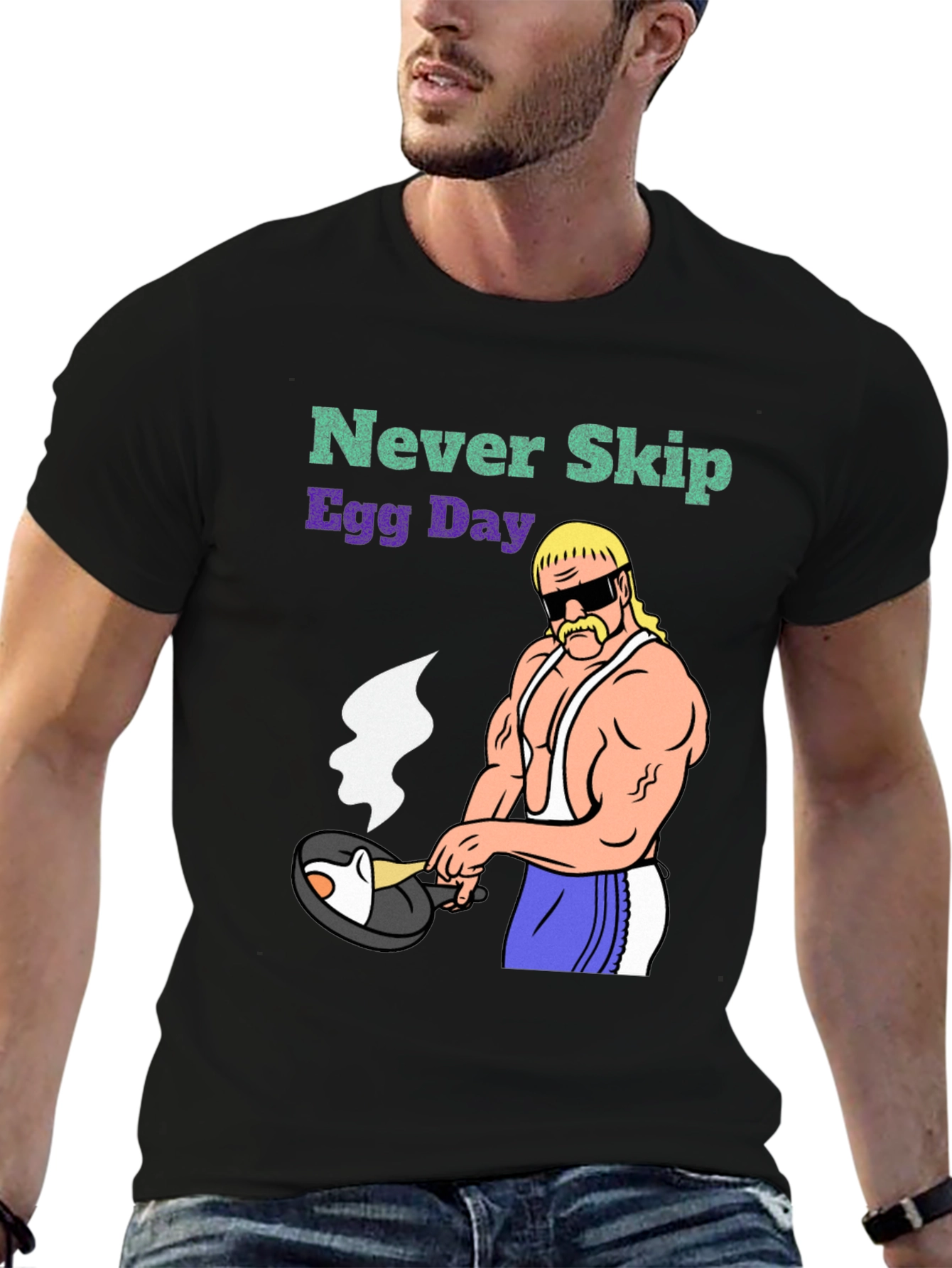 Never Skip Egg Day Graphic T-Shirt