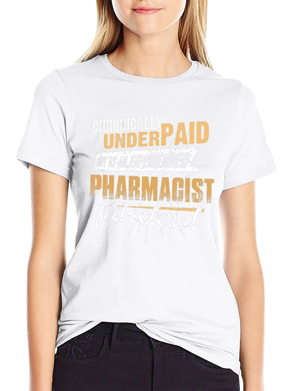 Chronically Underpaid Pharmacist Black T-Shirt