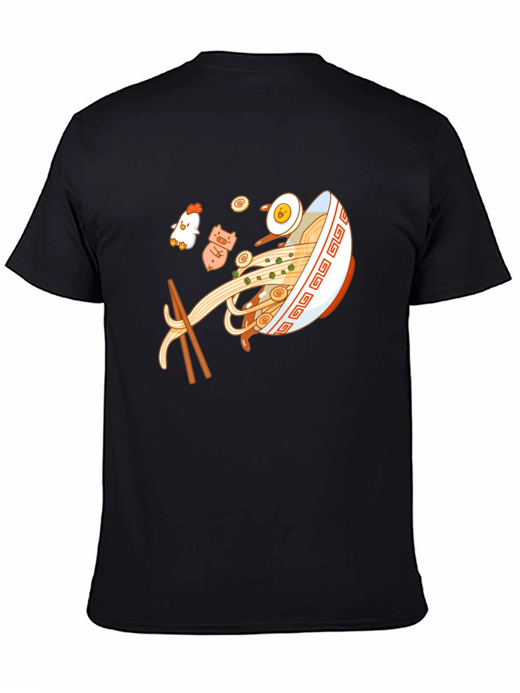 Ramen Bowl Graphic Black T-Shirt