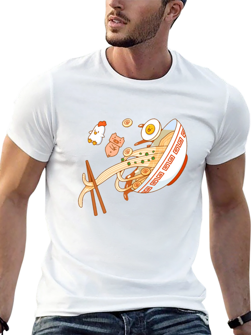 Ramen Bowl Graphic Black T-Shirt