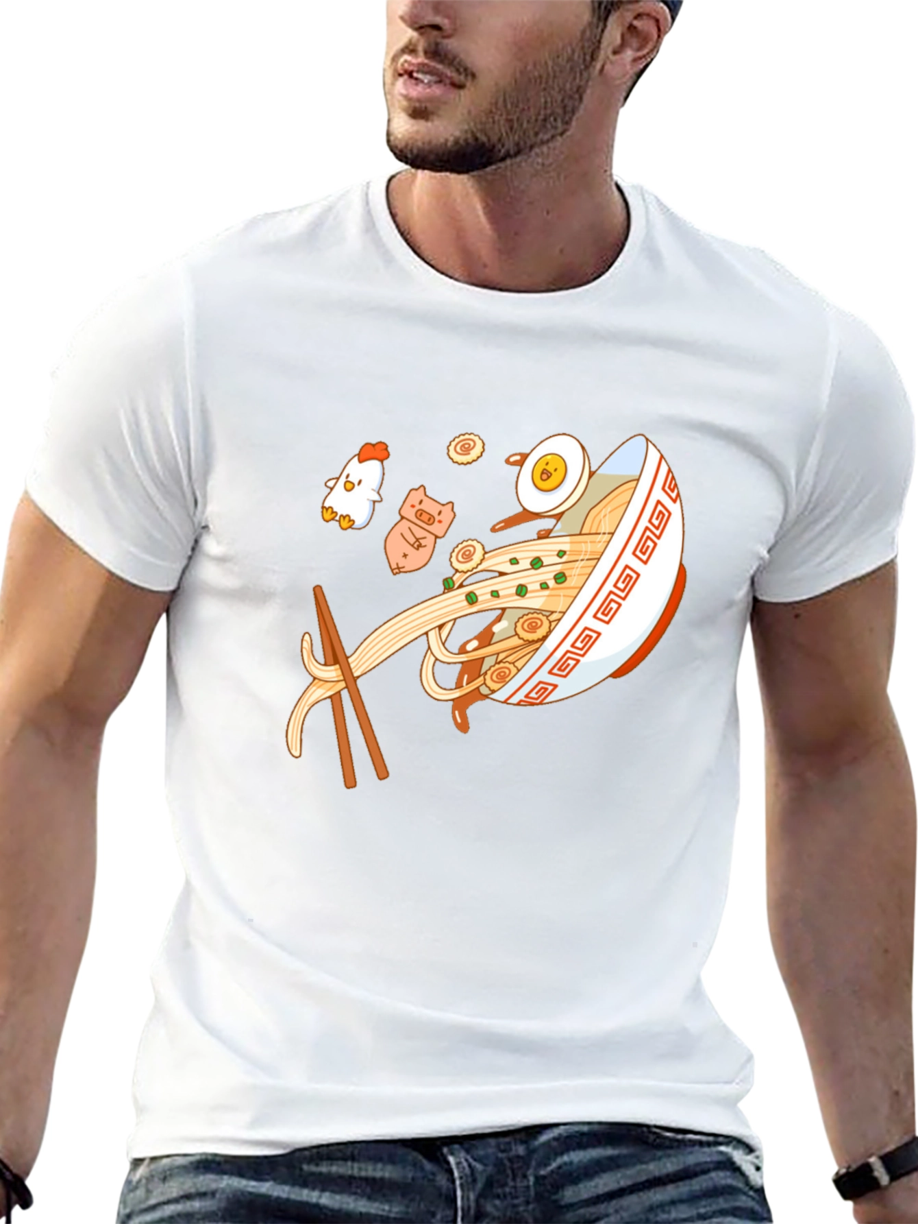 Ramen Bowl Graphic Black T-Shirt
