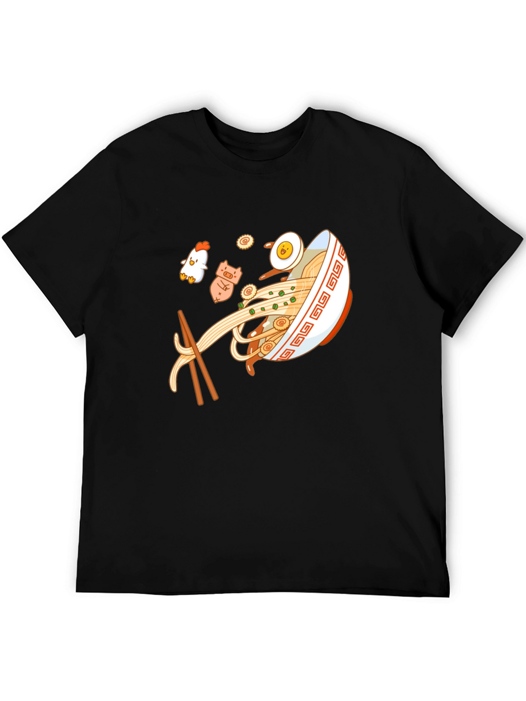 Ramen Bowl Graphic Black T-Shirt