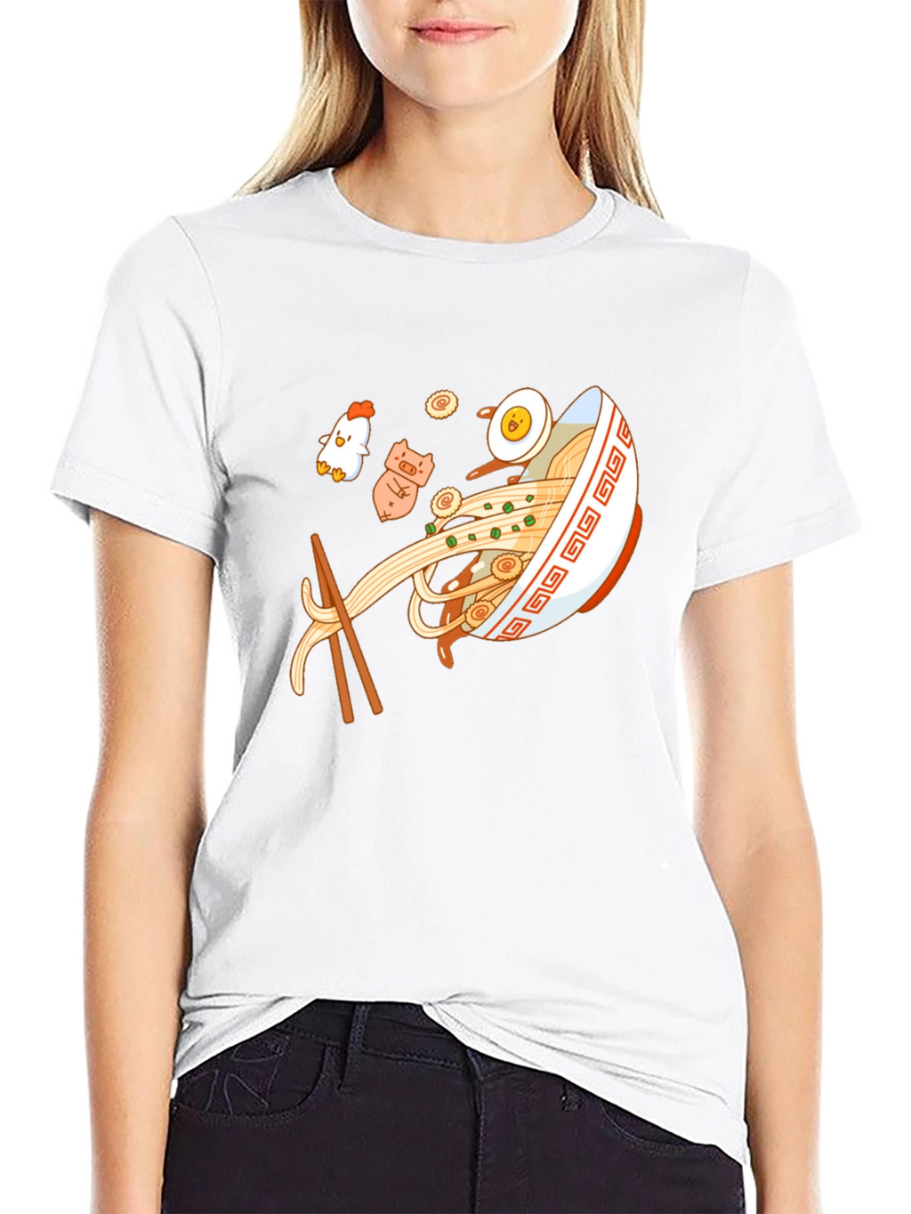 Ramen Bowl Graphic Black T-Shirt