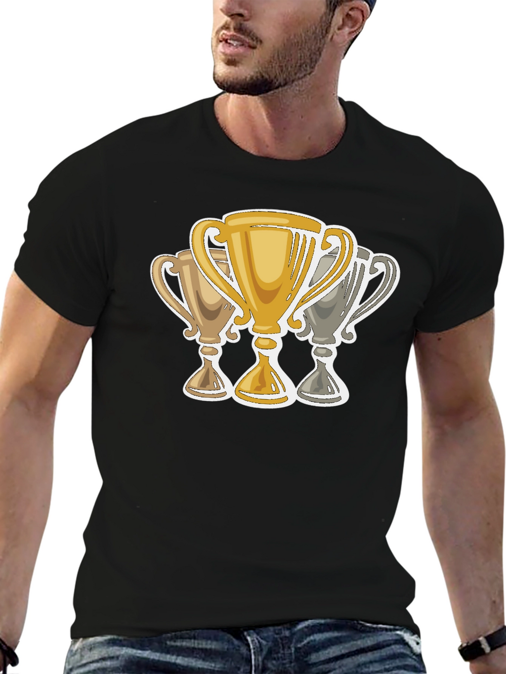 Trophy Graphic Black T-Shirt