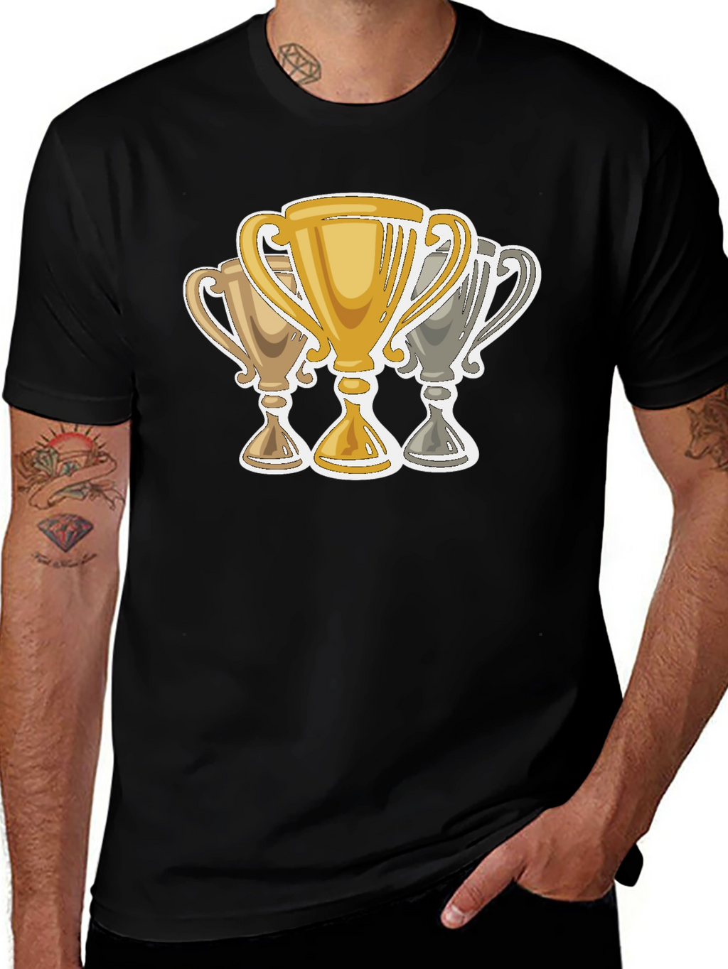 Trophy Graphic Black T-Shirt