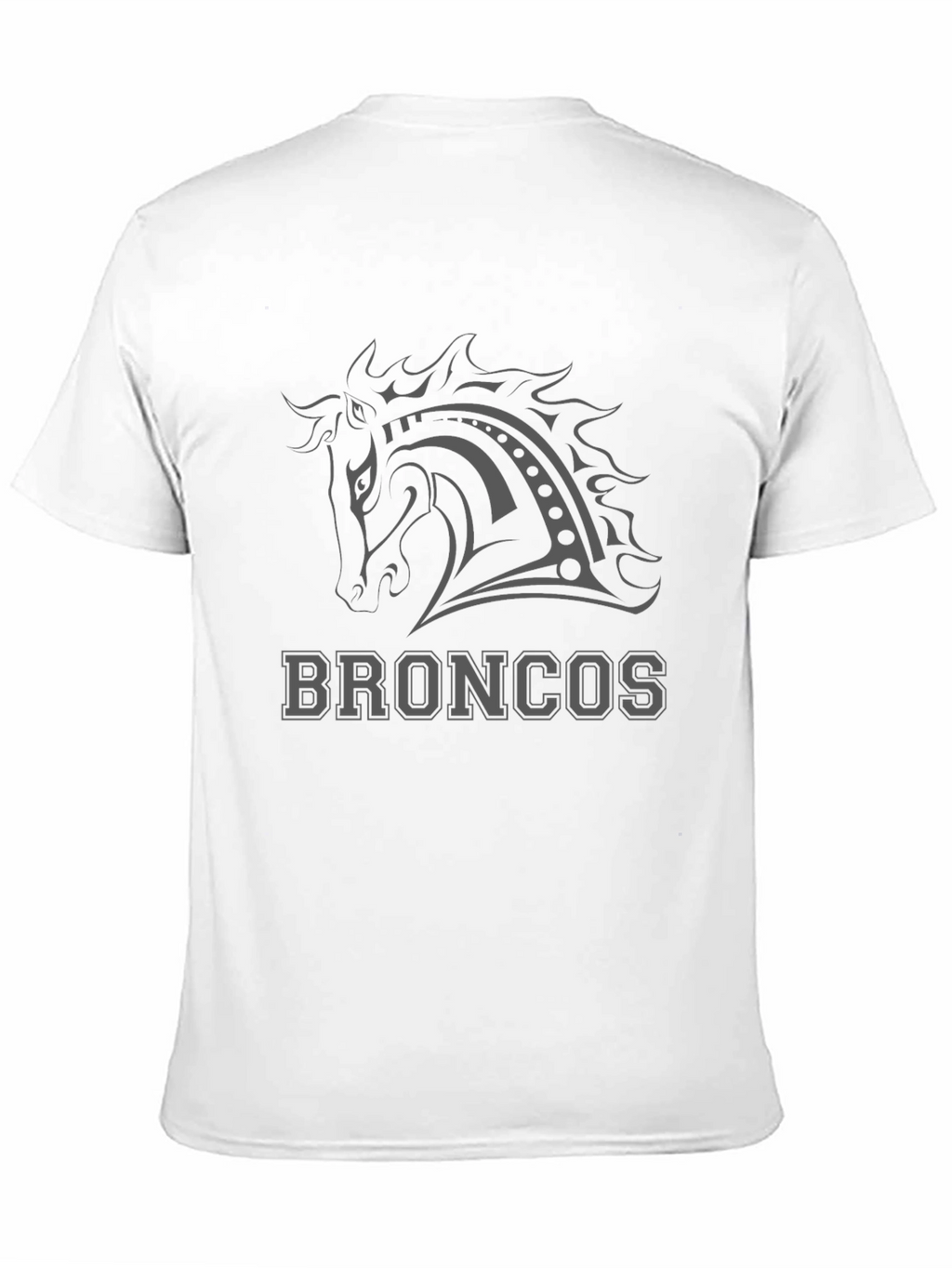 Broncos Horse Tee - Black Graphic T-Shirt