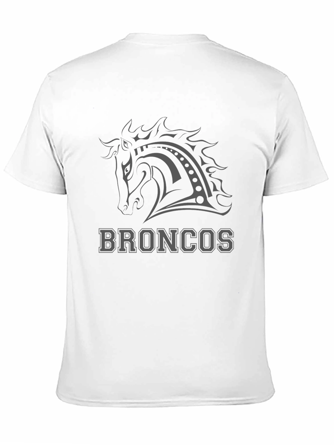 Broncos Horse Tee - Black Graphic T-Shirt