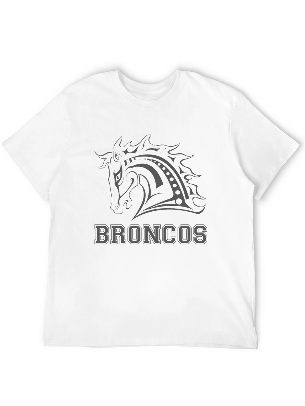 Broncos Horse Tee - Black Graphic T-Shirt
