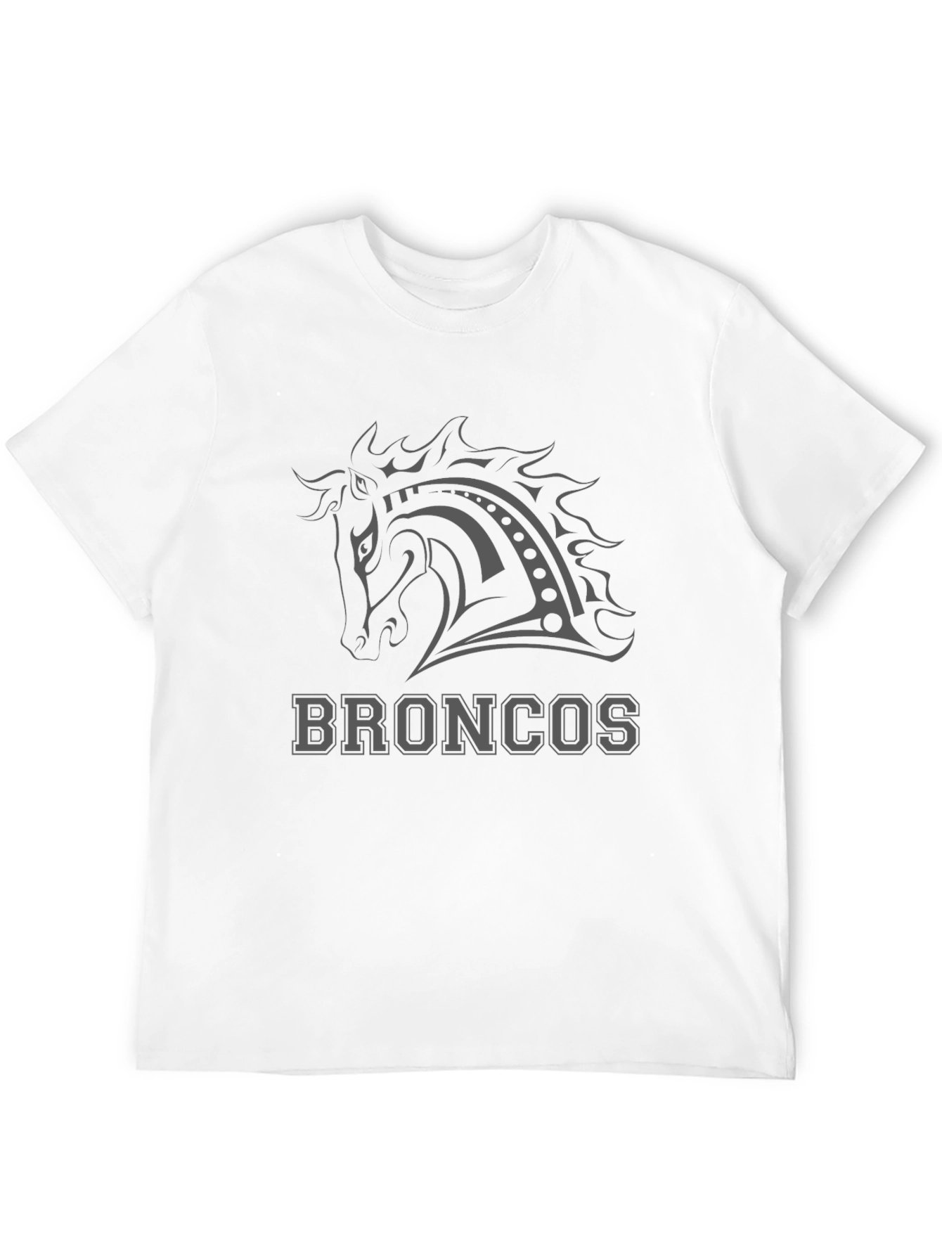 Broncos Horse Tee - Black Graphic T-Shirt