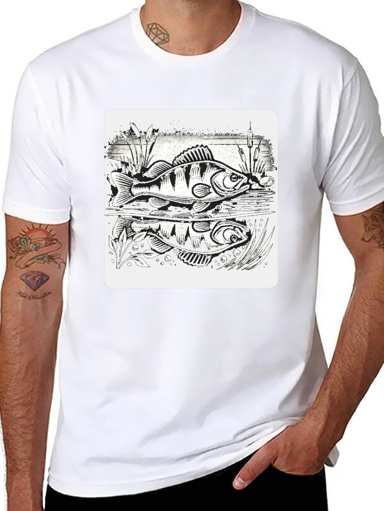 Fishing Perch Graphic Tee