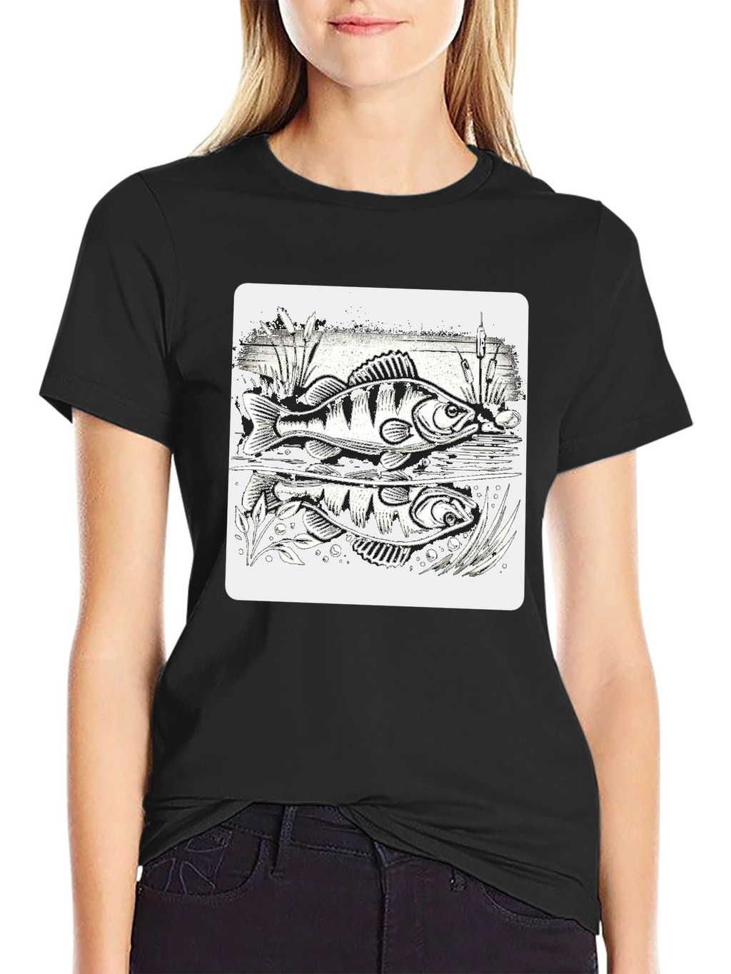 Fishing Perch Graphic Tee