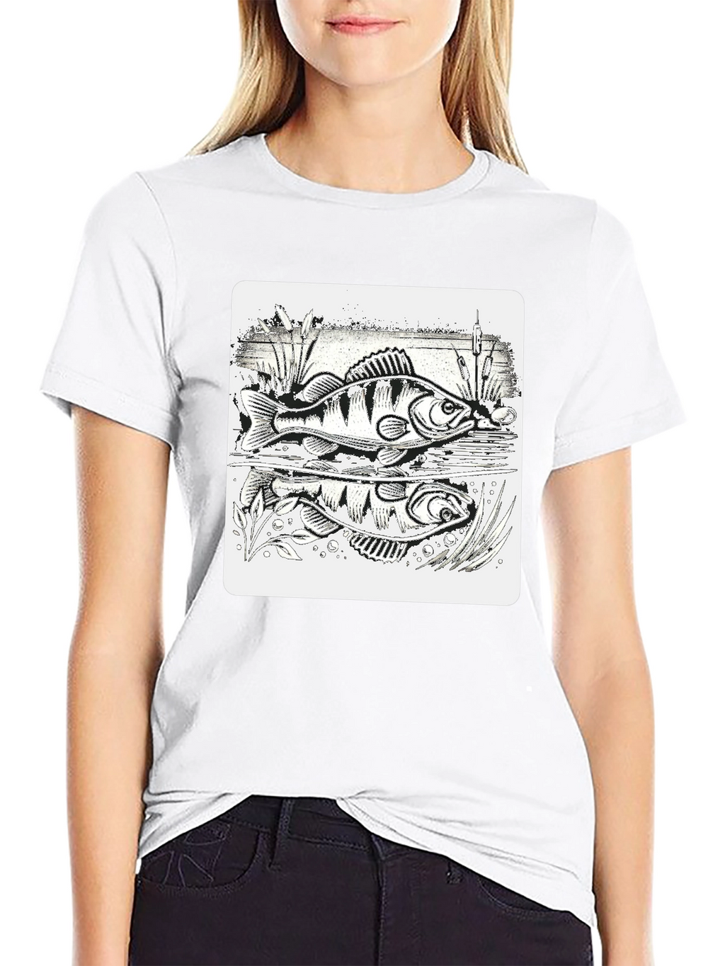 Fishing Perch Graphic Tee