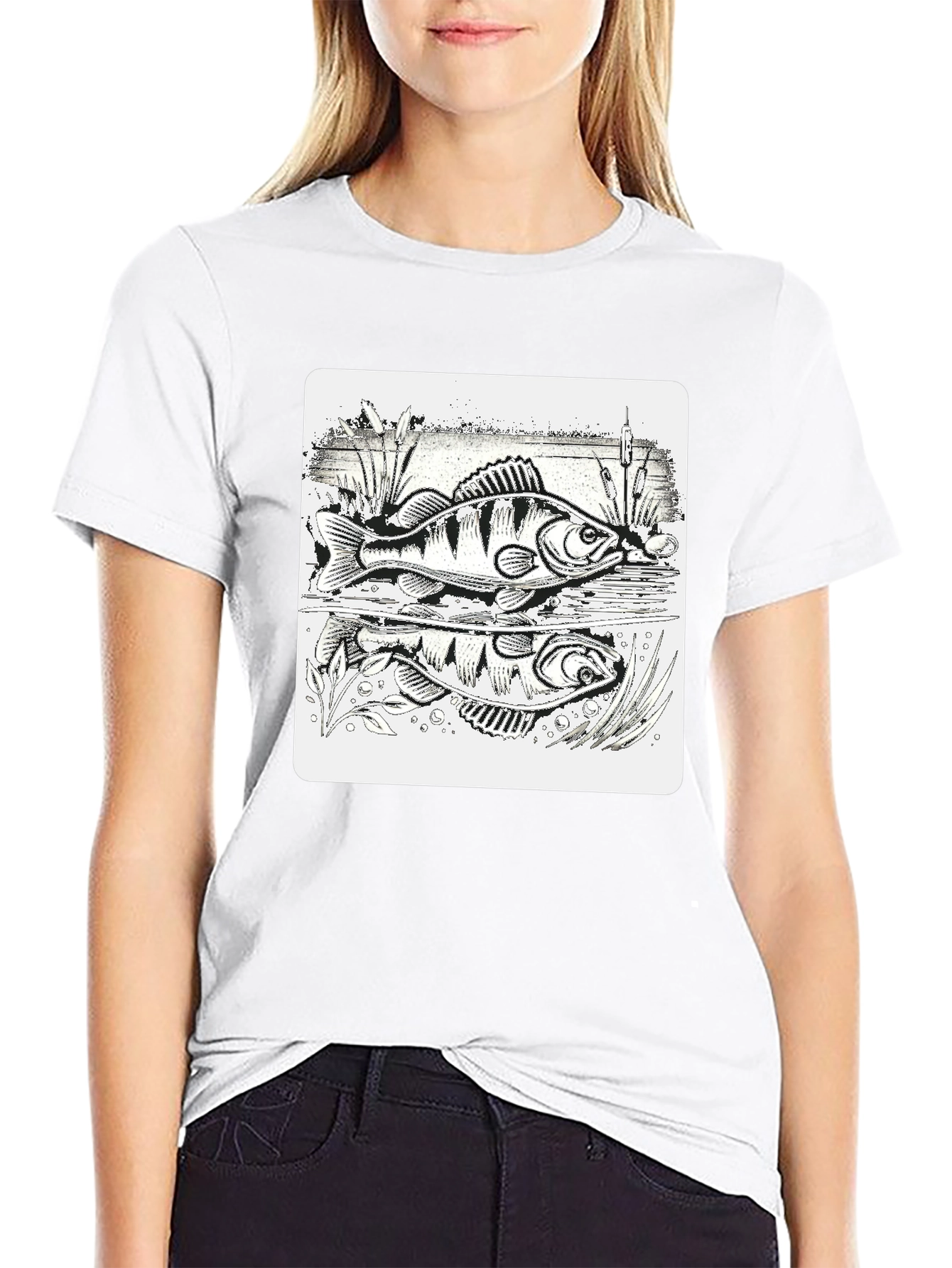 Fishing Perch Graphic Tee