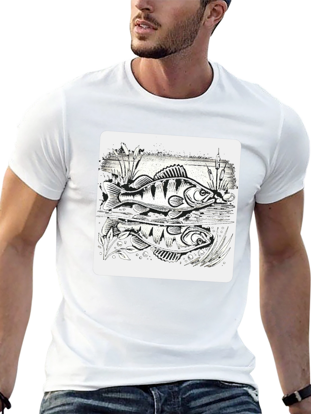 Fishing Perch Graphic Tee