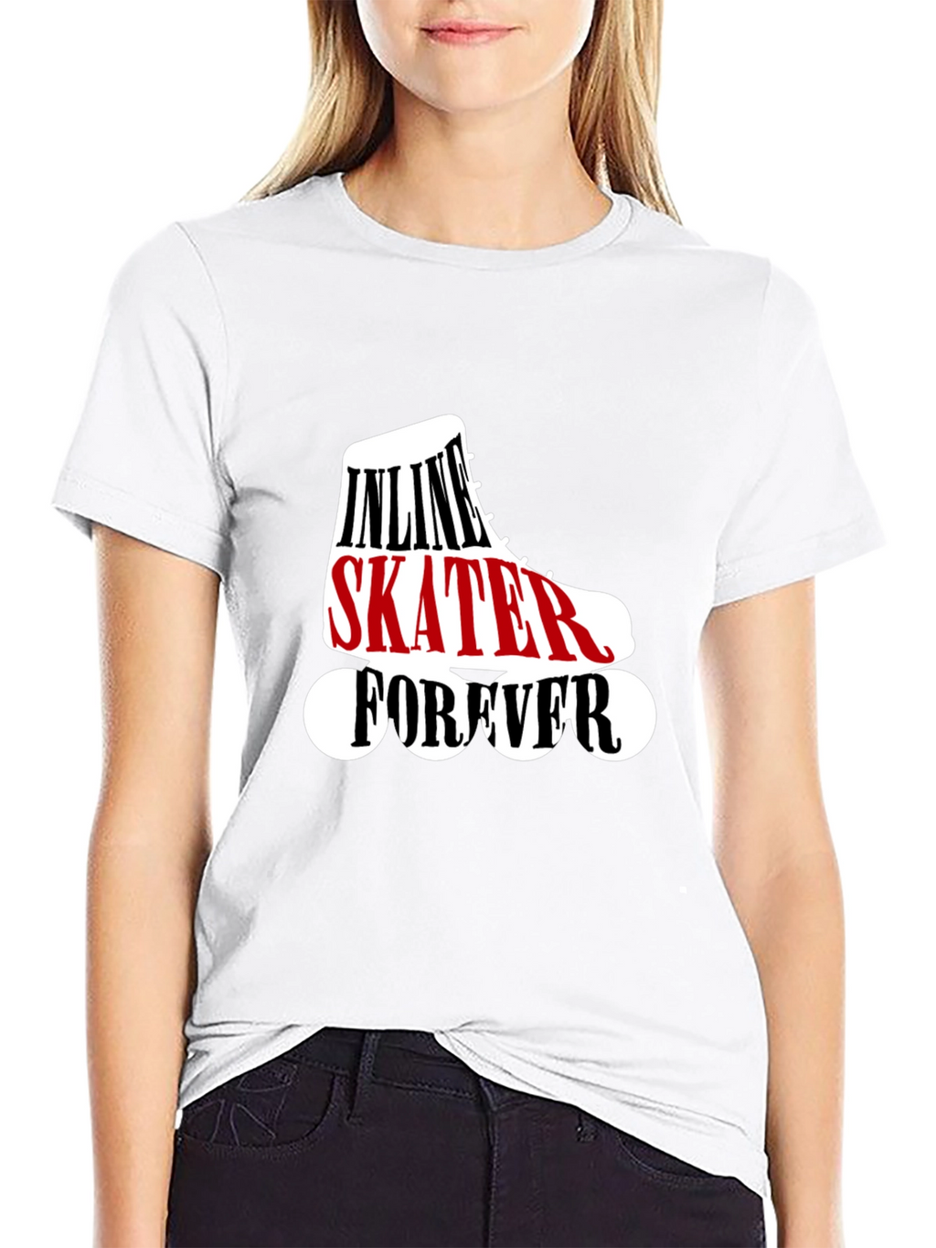 Inline Skater Forever Black T-Shirt