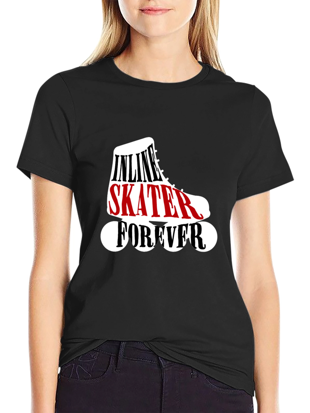 Inline Skater Forever Black T-Shirt