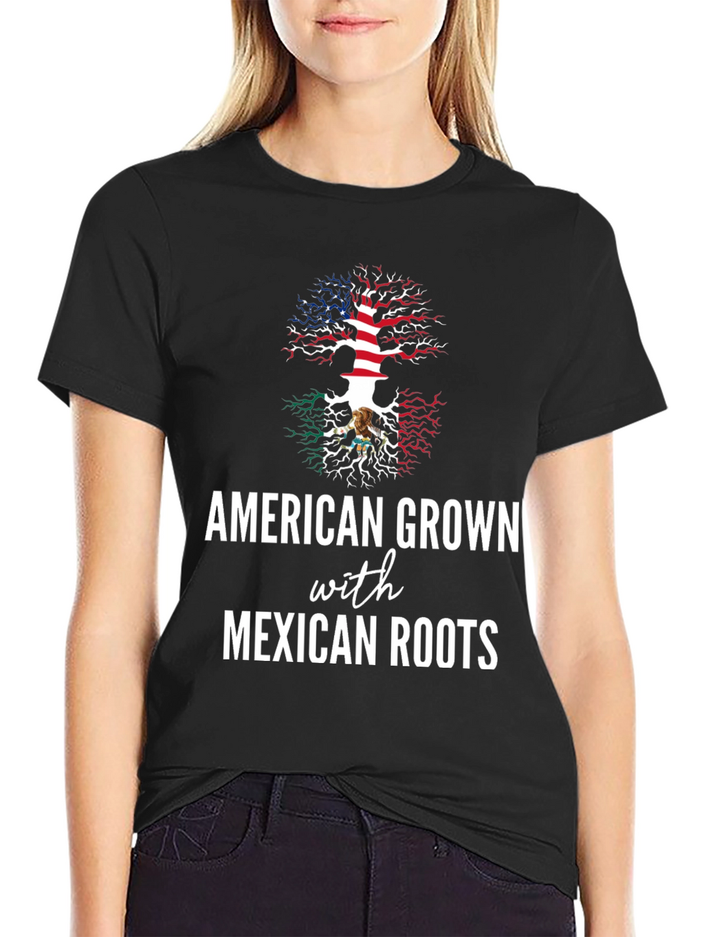 American Grown with Mexican Roots Tee