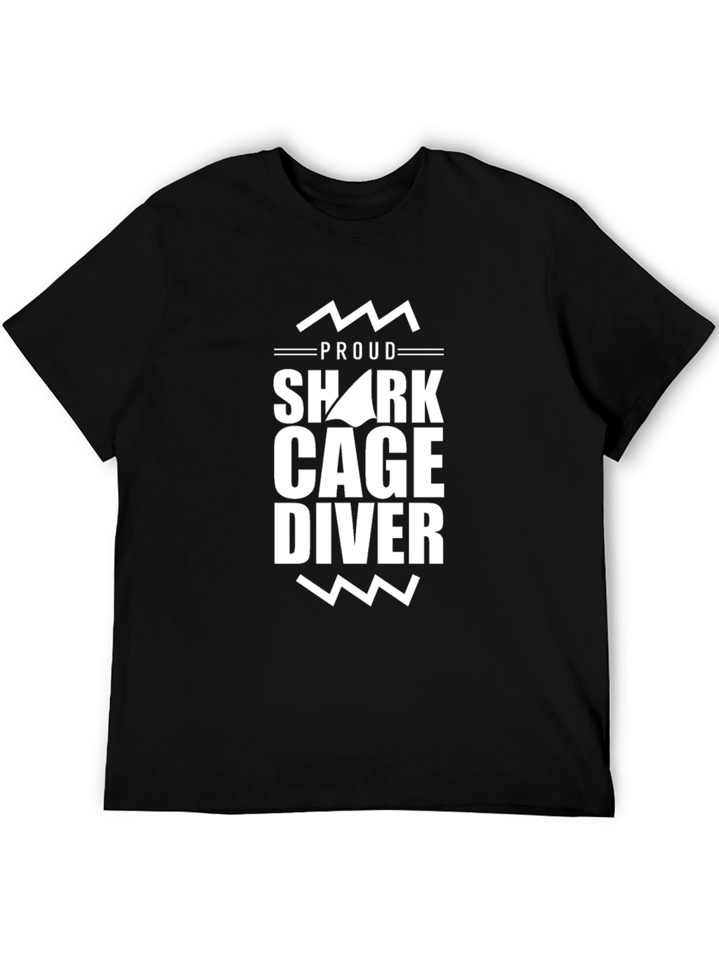 Proud Shark Cage Diver Graphic T-Shirt