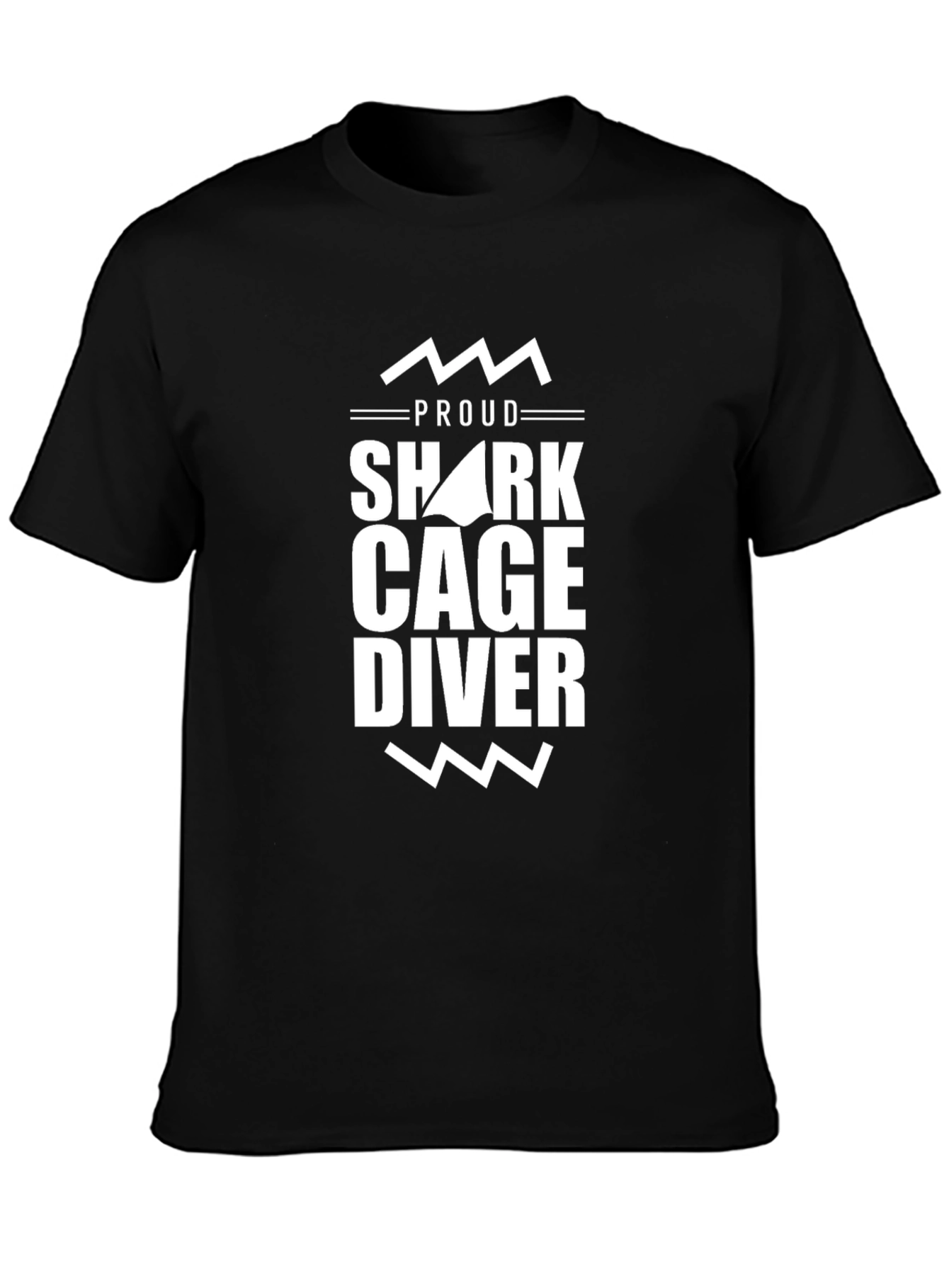 Proud Shark Cage Diver Graphic T-Shirt