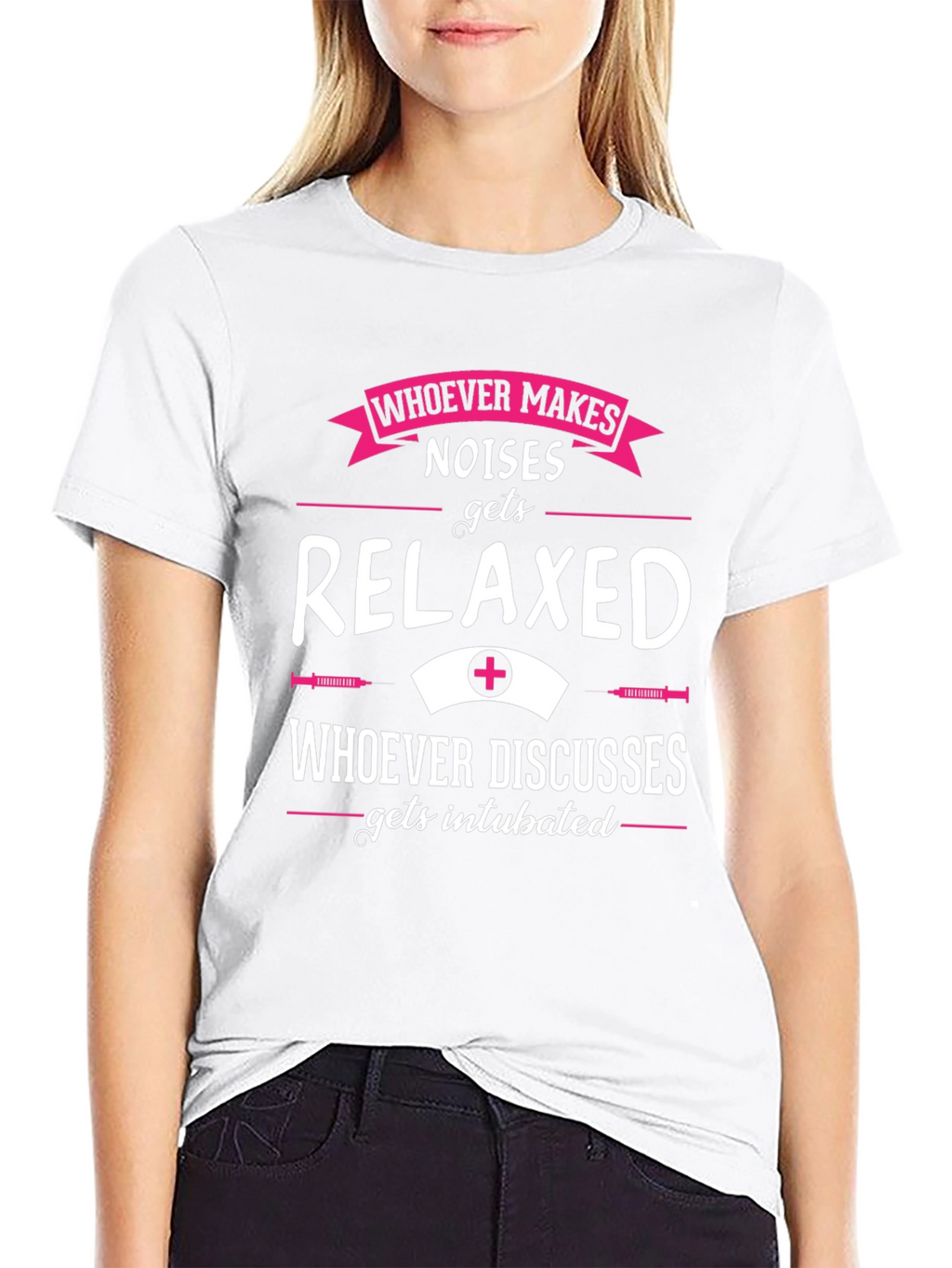 Relaxed or Intubated Funny Nurse T-Shirt
