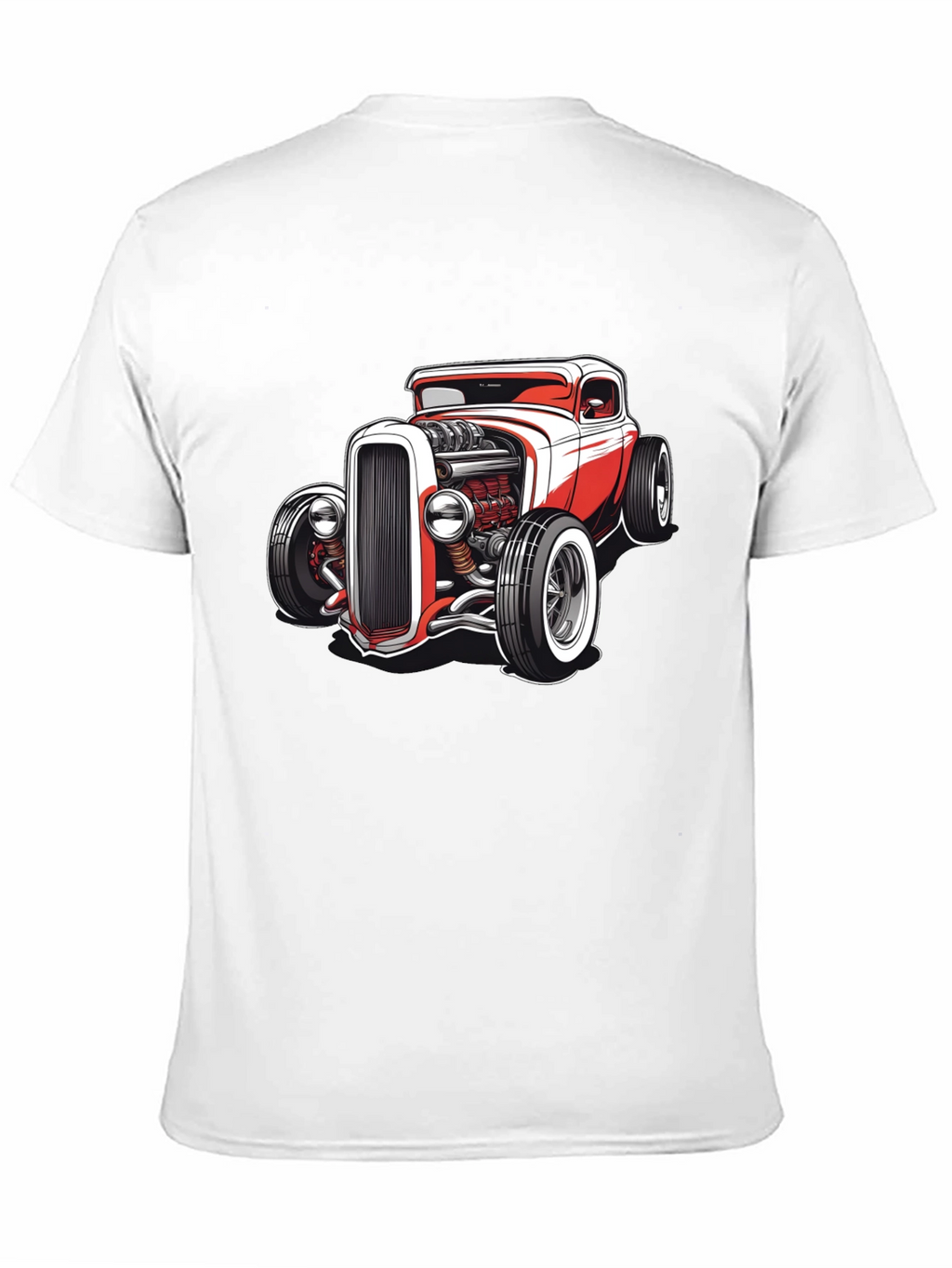Classic Hot Rod Graphic Tee - Black Cotton Blend