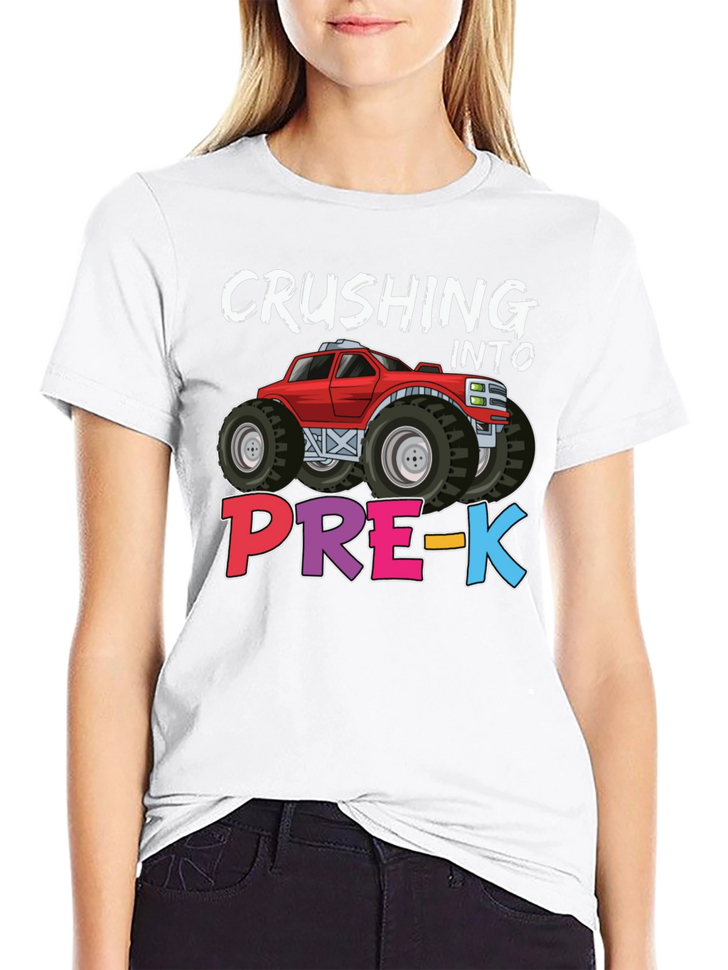 Crushing Into Pre-K Monster Truck T-Shirt