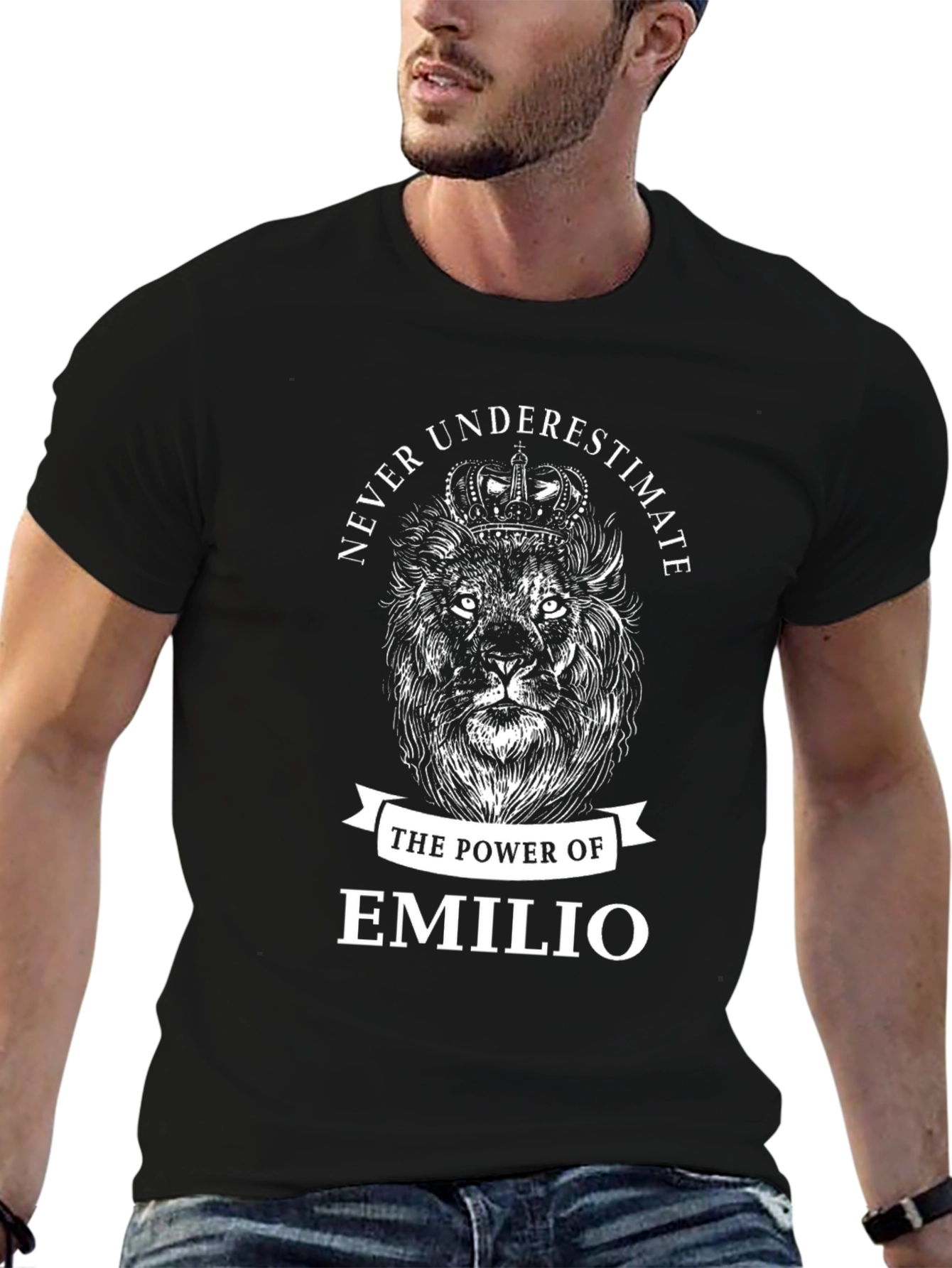 Emilio Lion Power Black T-Shirt