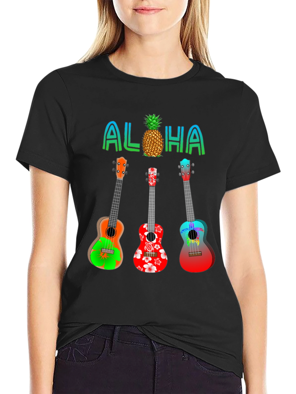 Aloha Ukulele Graphic Tee