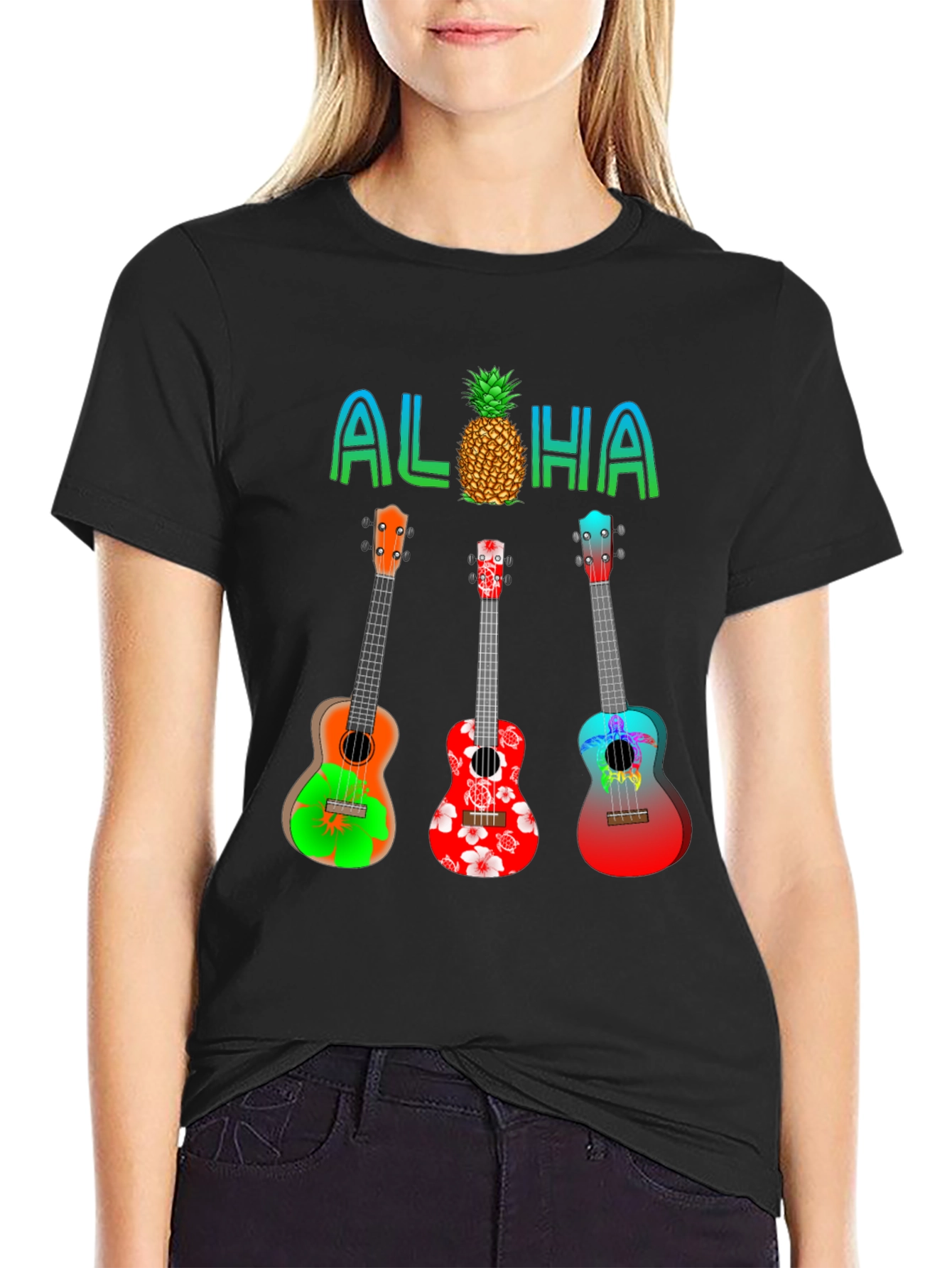 Aloha Ukulele Graphic Tee