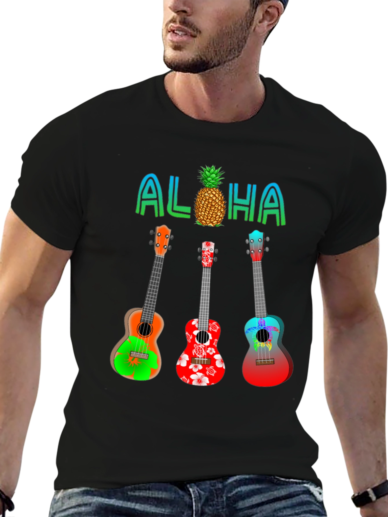 Aloha Ukulele Graphic Tee