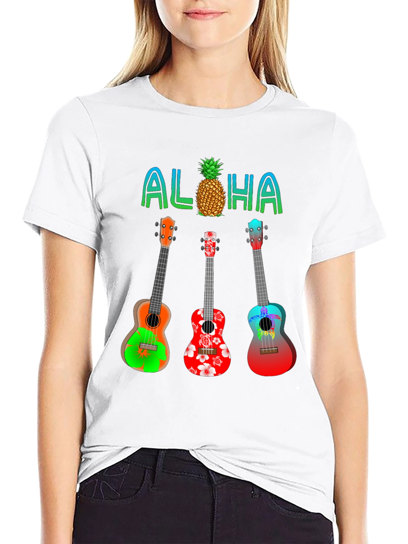 Aloha Ukulele Graphic Tee