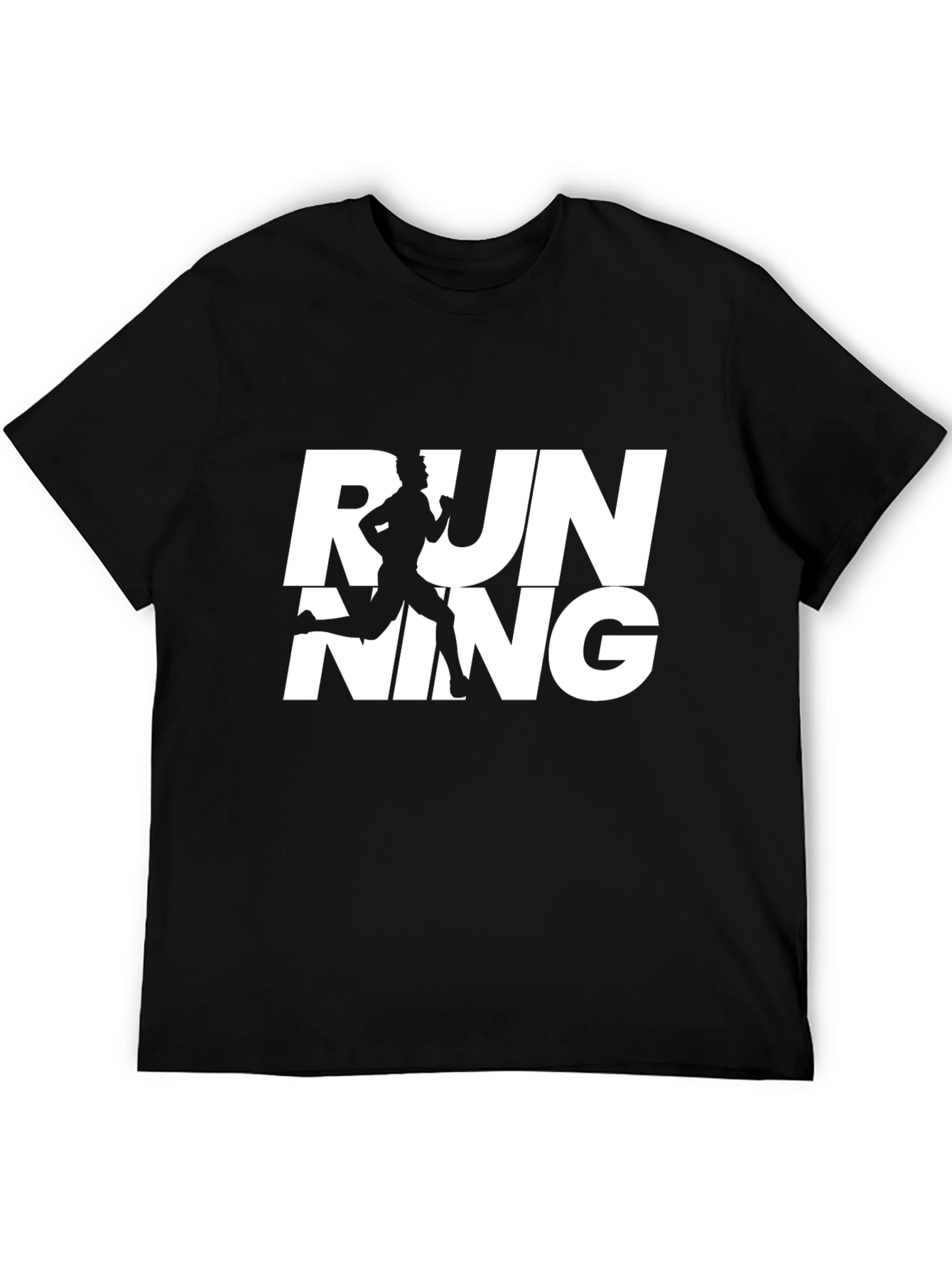 Running Graphic Tee - Sporty Black T-Shirt