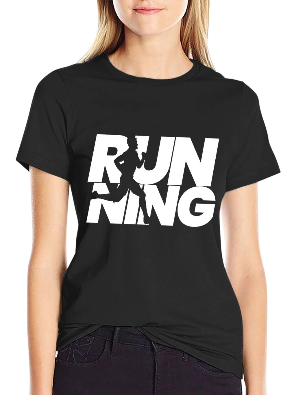 Running Graphic Tee - Sporty Black T-Shirt