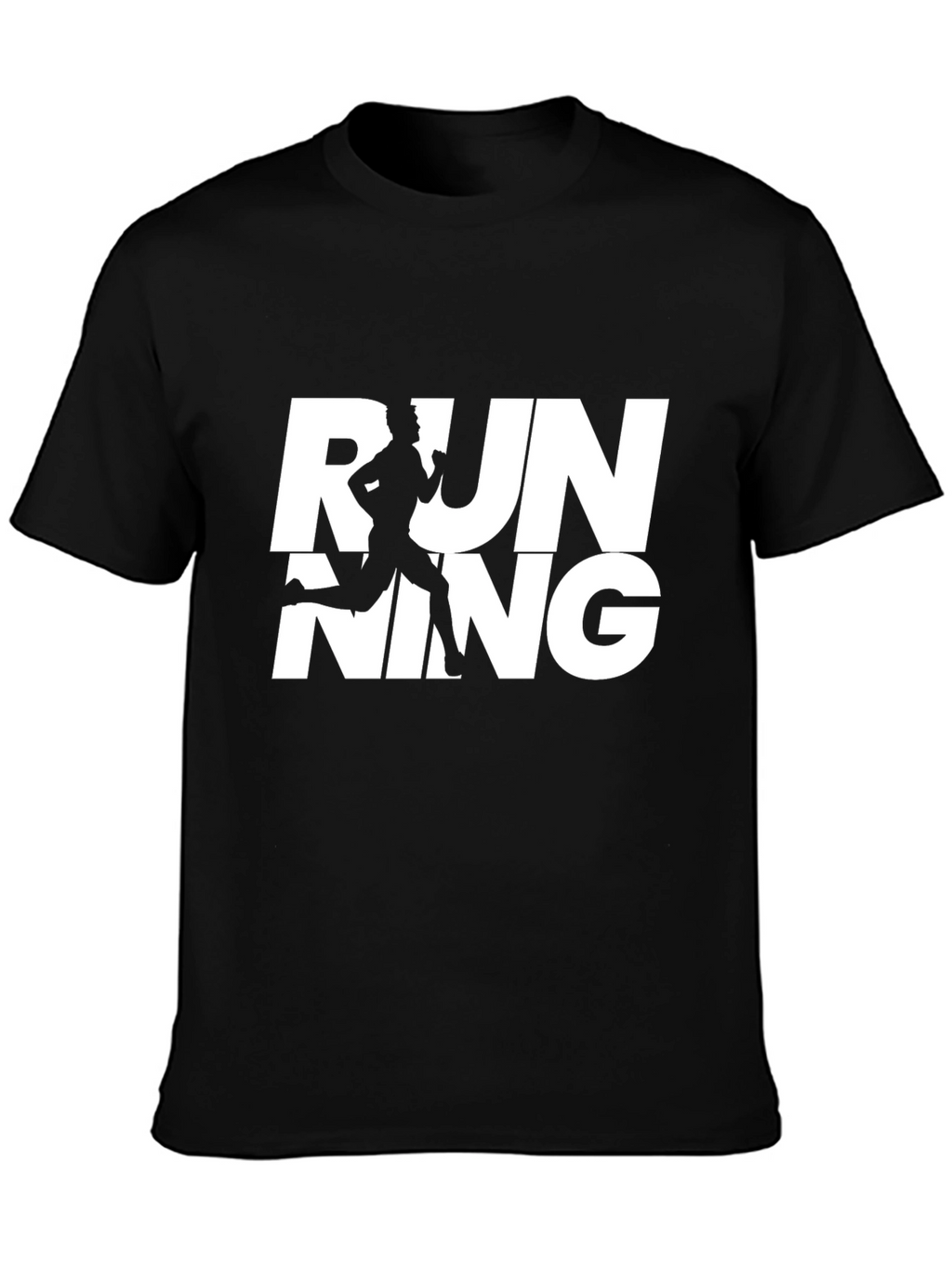Running Graphic Tee - Sporty Black T-Shirt