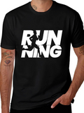 Running Graphic Tee - Sporty Black T-Shirt