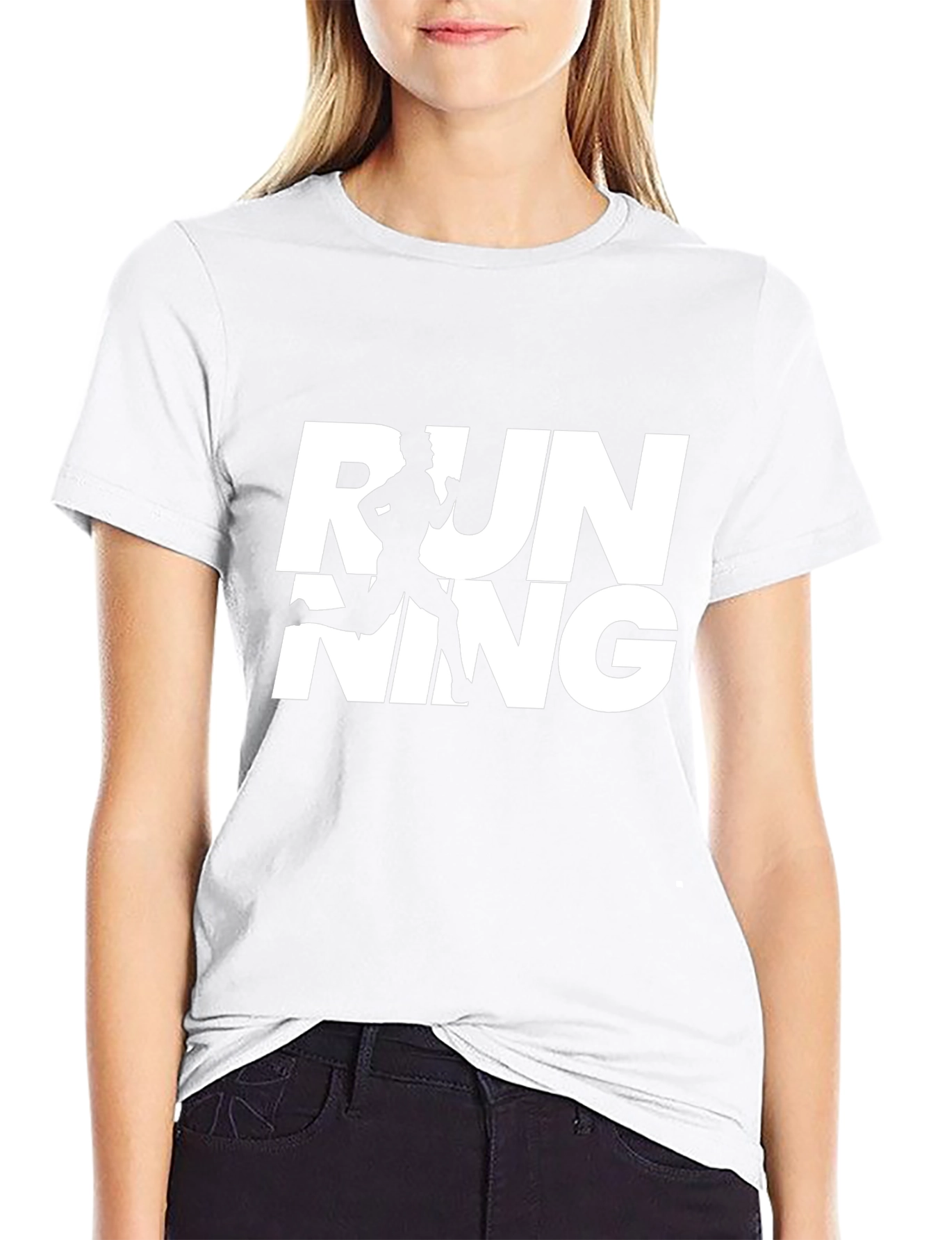Running Graphic Tee - Sporty Black T-Shirt