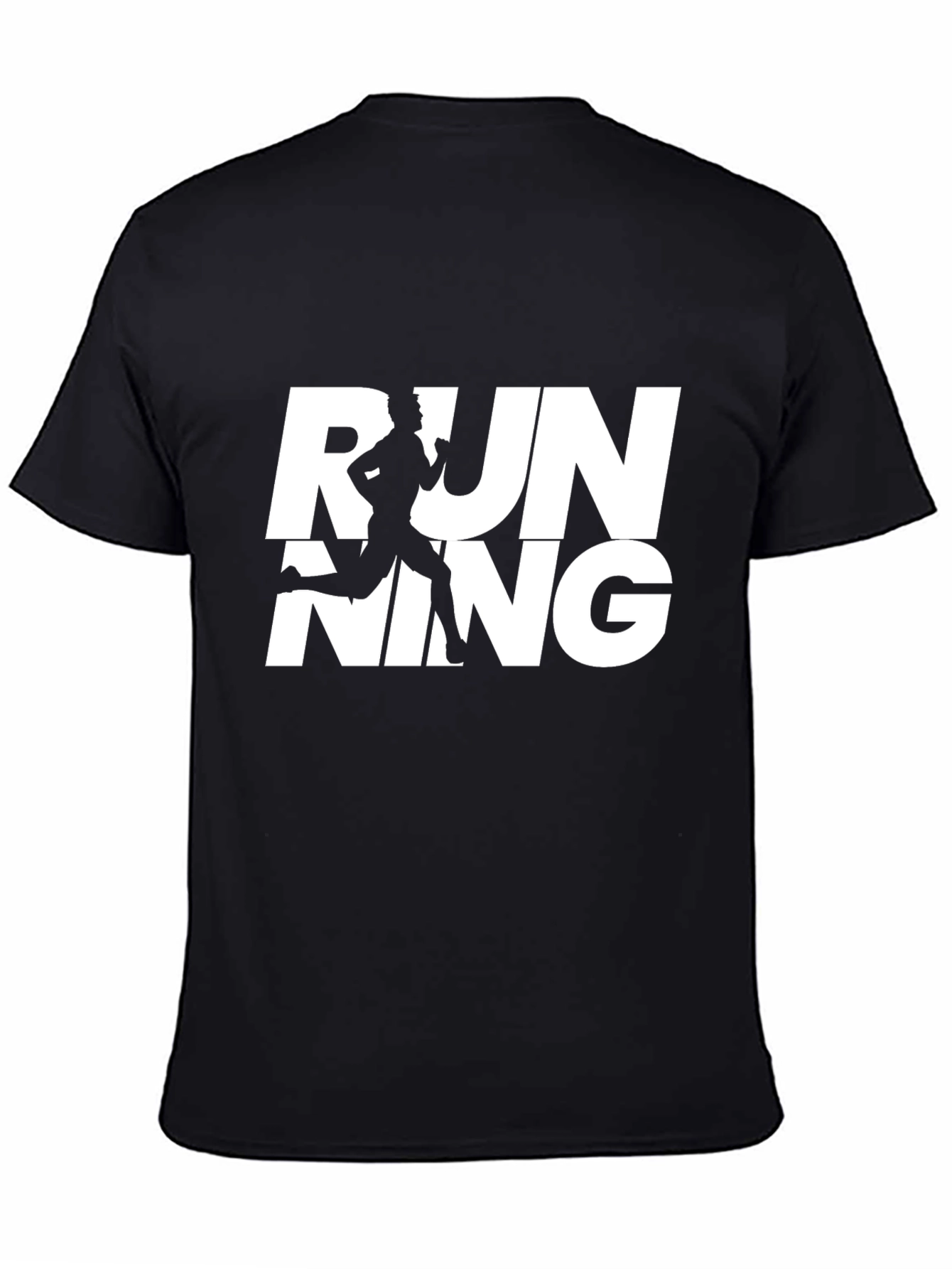 Running Graphic Tee - Sporty Black T-Shirt