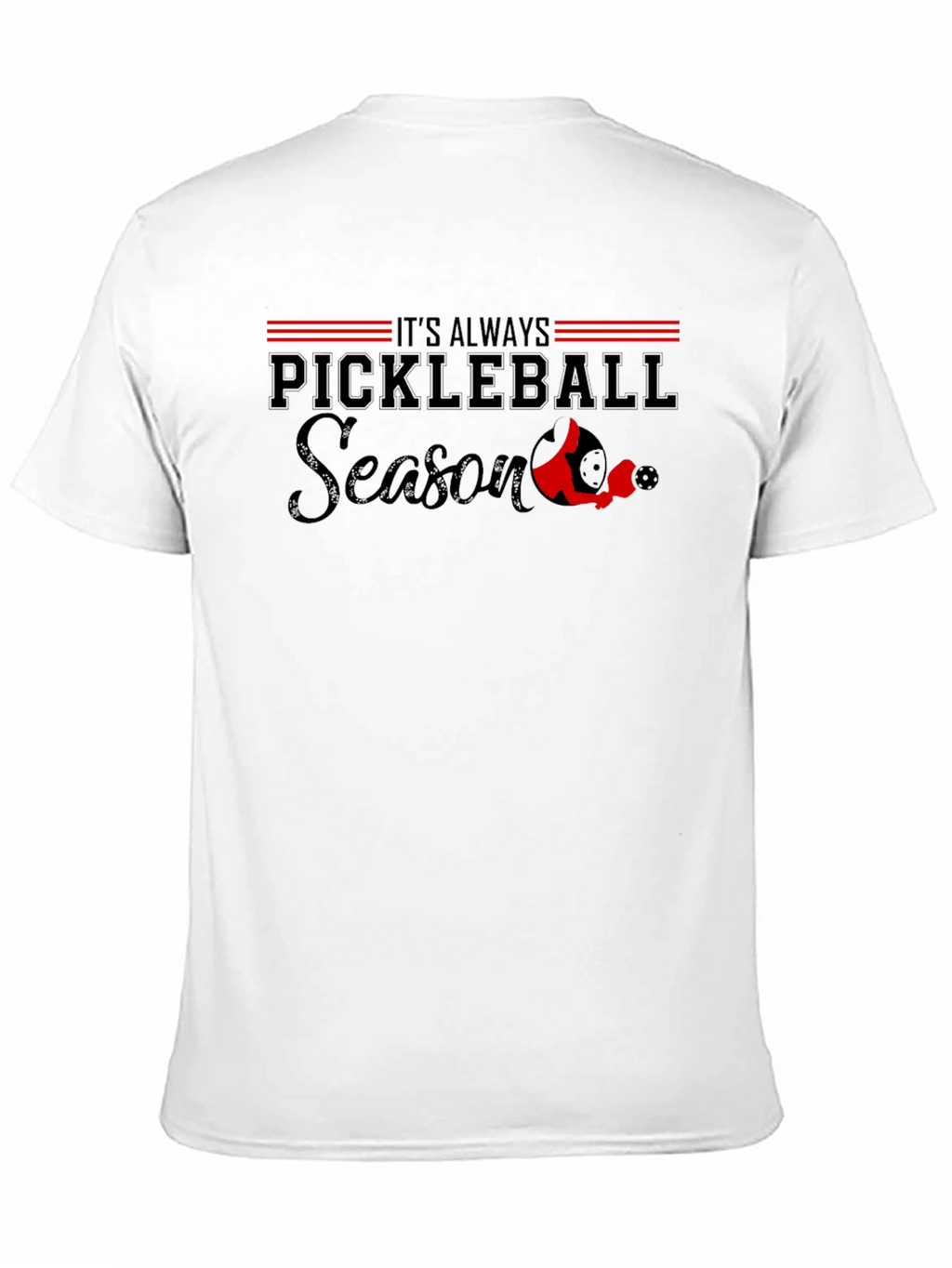 Pickleball Season T-Shirt - Black Tee