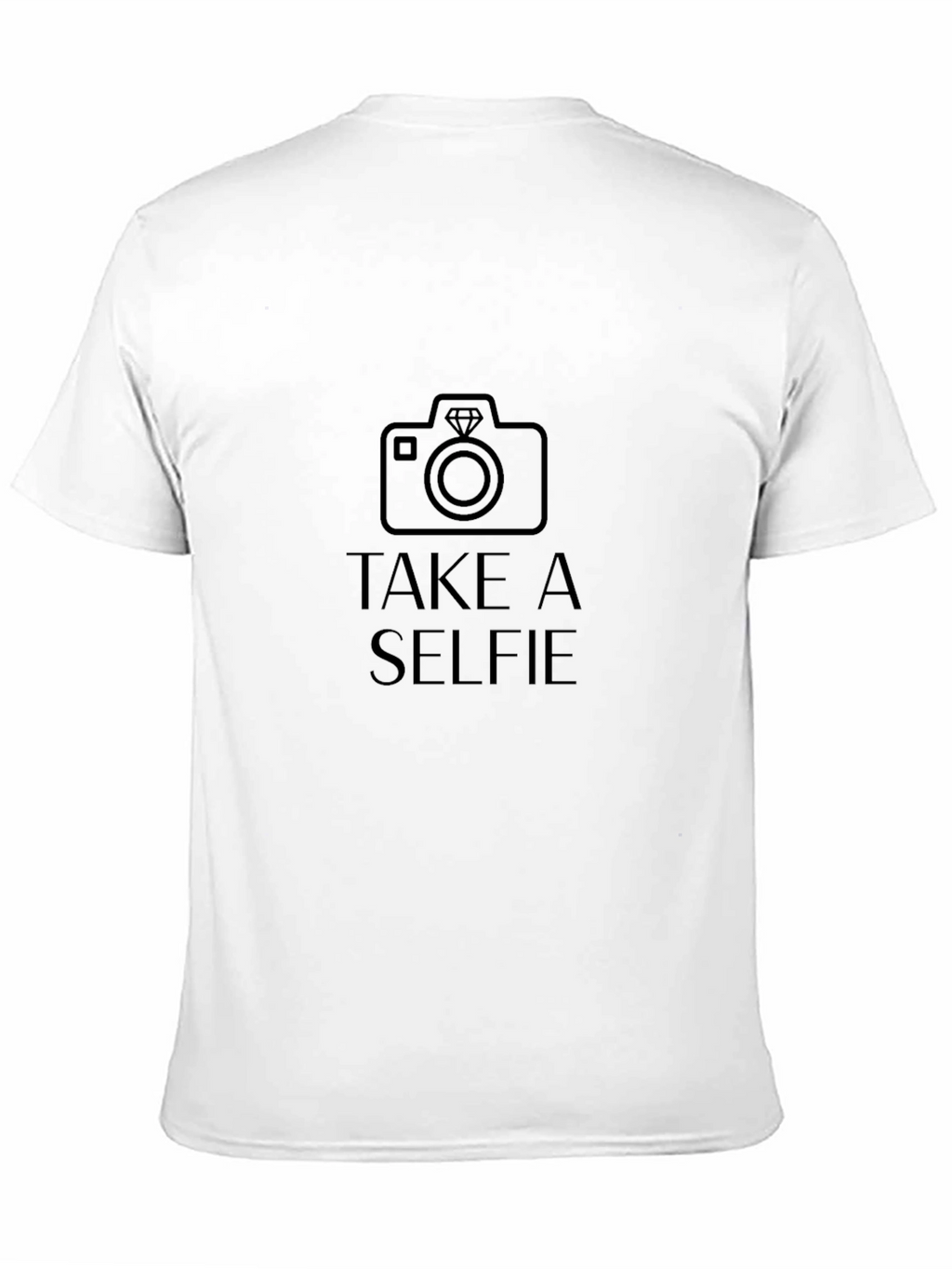 Take A Selfie Graphic Tee - Black Cotton T-Shirt