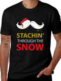 Stachin Through The Snow Christmas T-Shirt