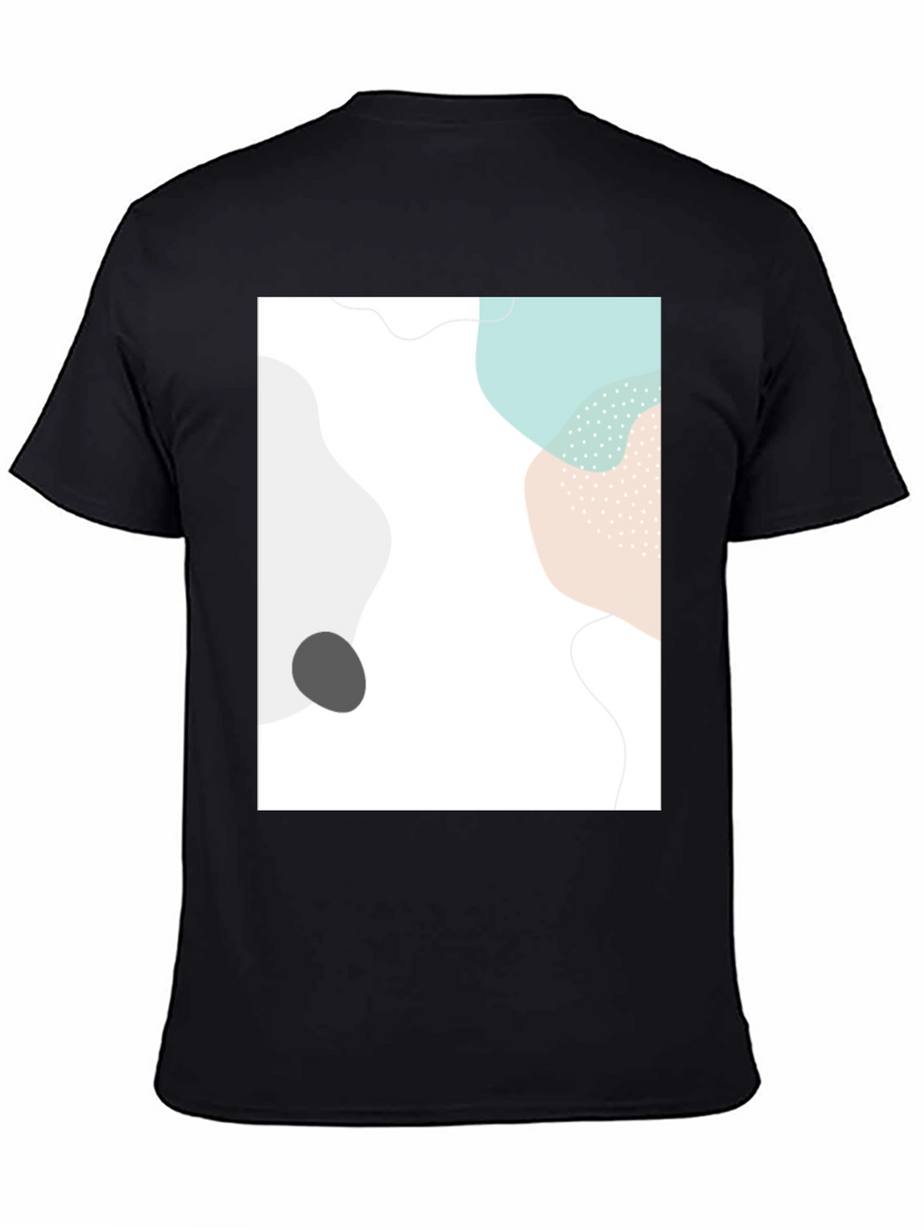 Abstract Graphic Print Black Casual T-Shirt