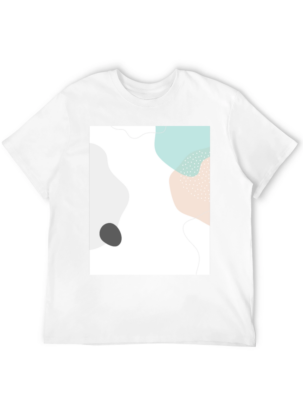 Abstract Graphic Print Black Casual T-Shirt