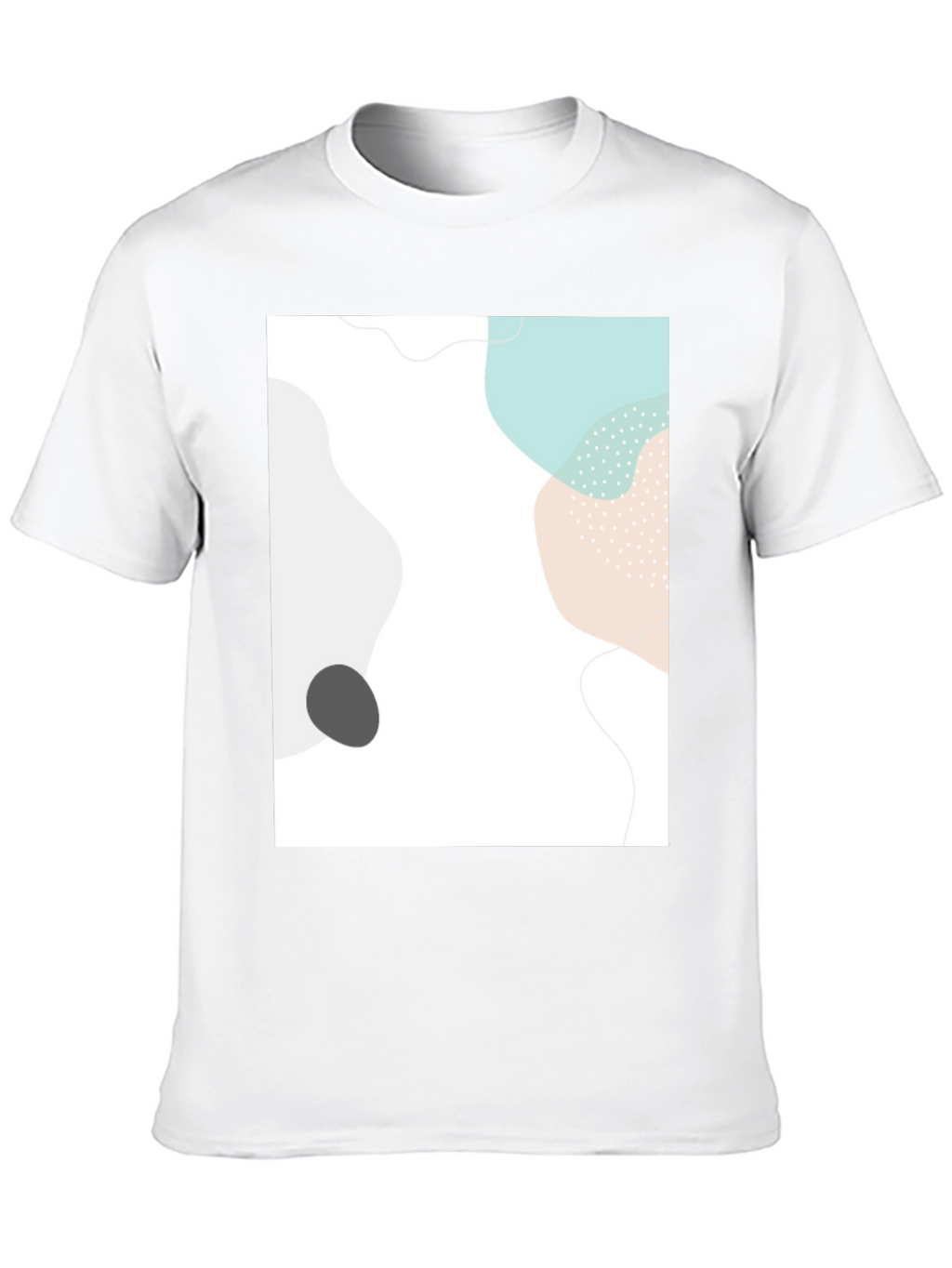 Abstract Graphic Print Black Casual T-Shirt