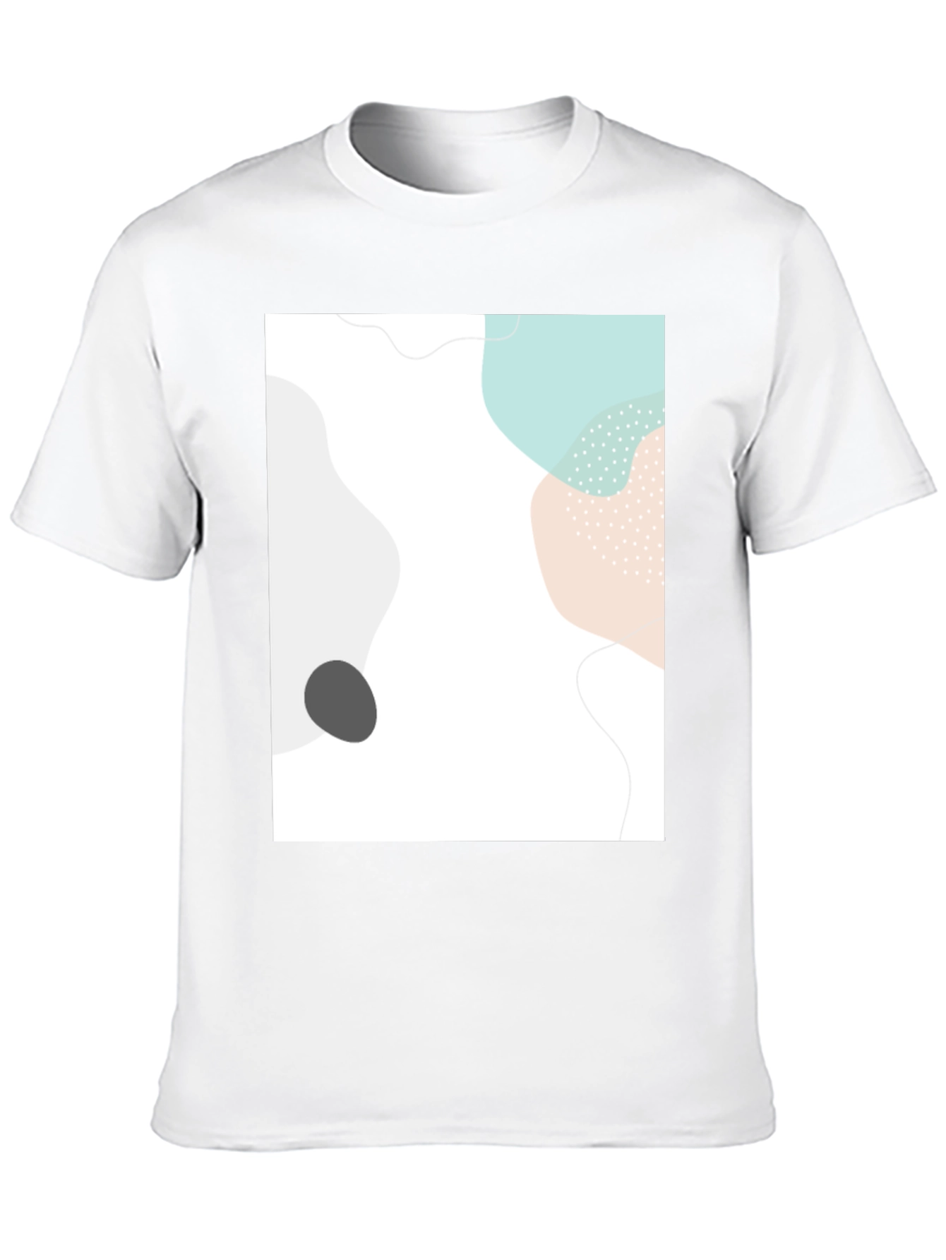 Abstract Graphic Print Black Casual T-Shirt