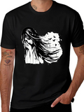 Emo Girl Black T-Shirt - Artistic Design